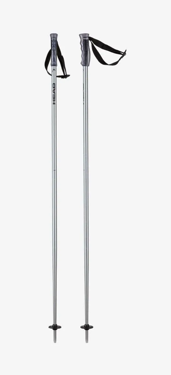 HEAD Unisex Multi Brushed Aluminum Black Poles