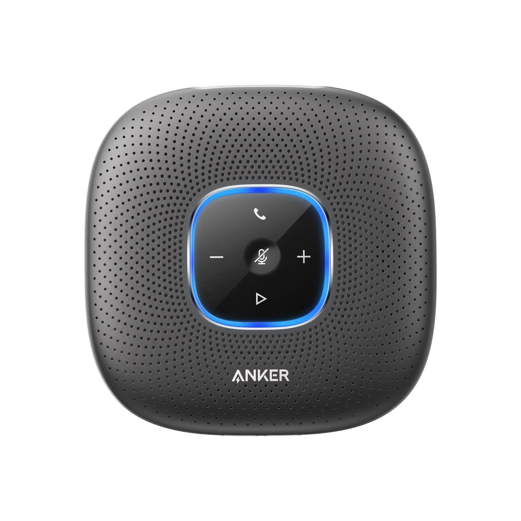 Anker PowerConf Bluetooth Speakerphone, Enhanced Voice Pickup, 6 Mics, Bluetooth 5, 24H Call Time, Zoom Certified, USB C, Compatible with Leading Platforms for Home Office Use