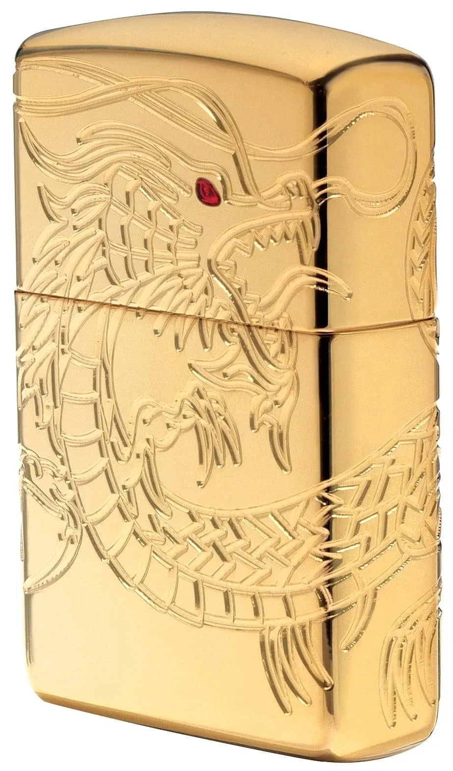 Zippo Asian Dragon Gold Plate Lighter