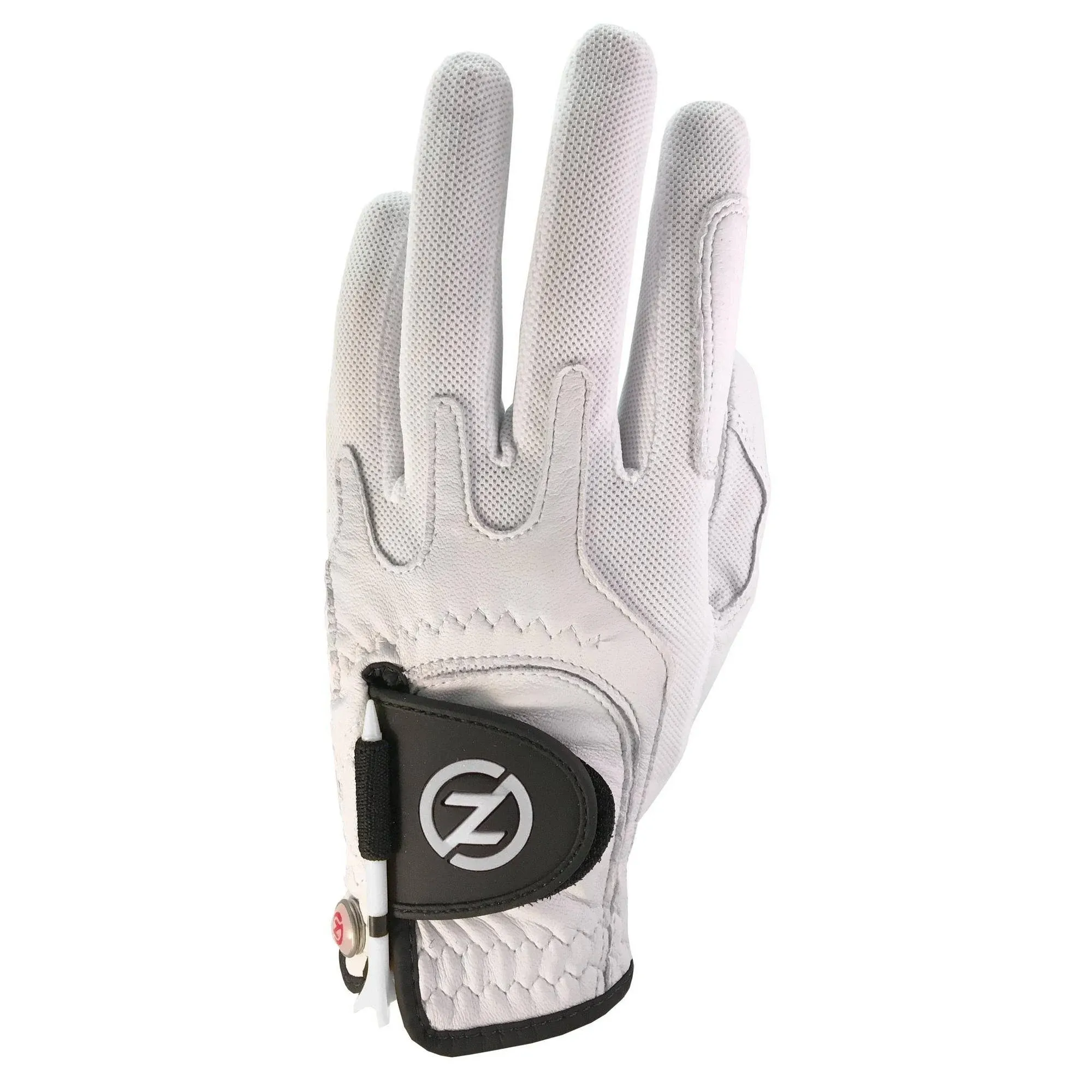 Zero Friction Cabretta Golf Glove, Left Hand, One size, White