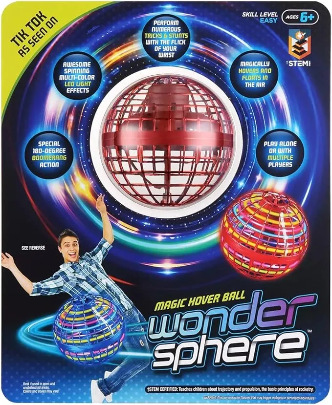 Wonder Sphere Magic Hover Ball - Red