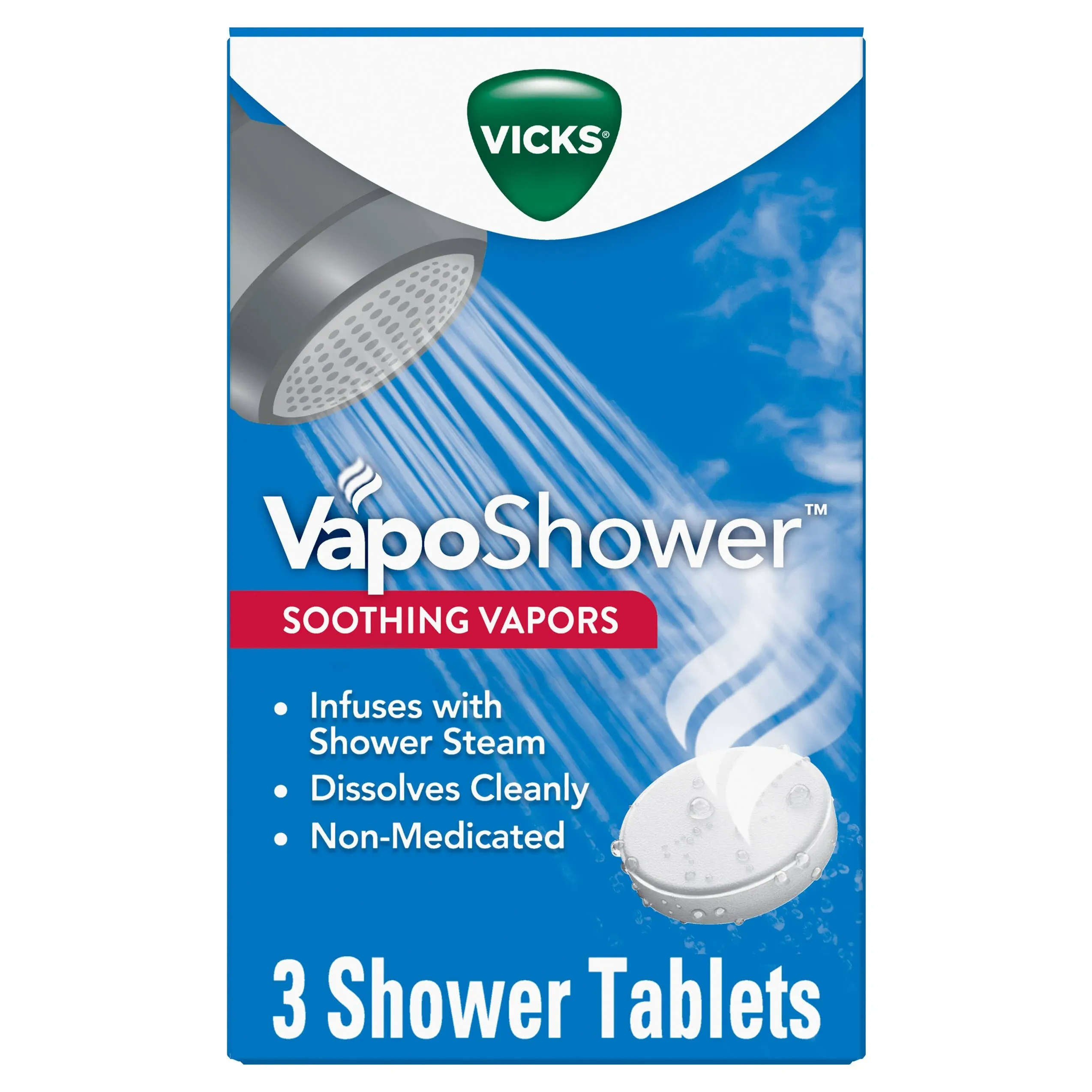 Vicks VapoShower Soothing Vapors, Shower Tablets - 3 tablets