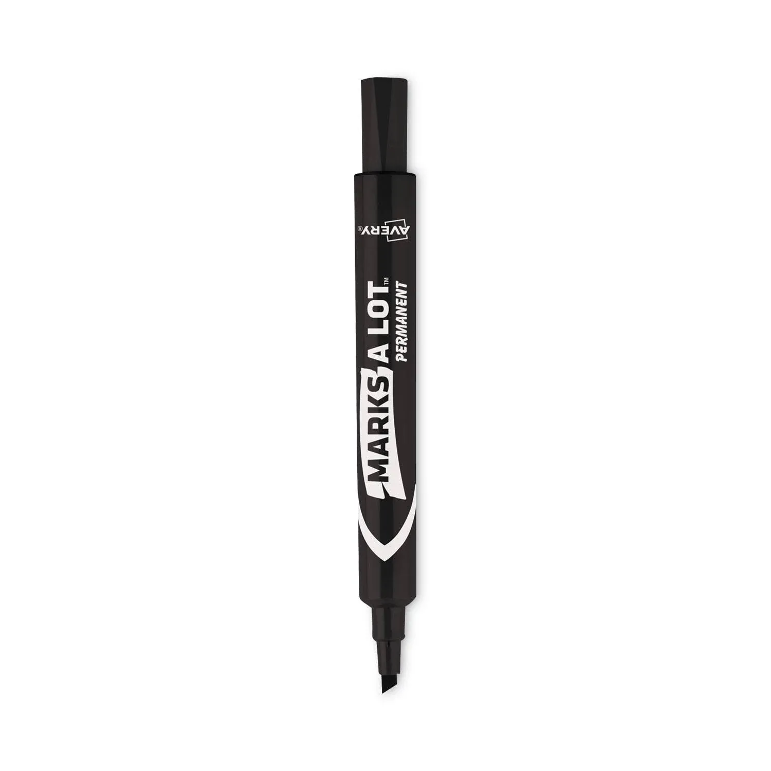 Marks A Lot 08888 Black Chisel Tip Permanent Marker