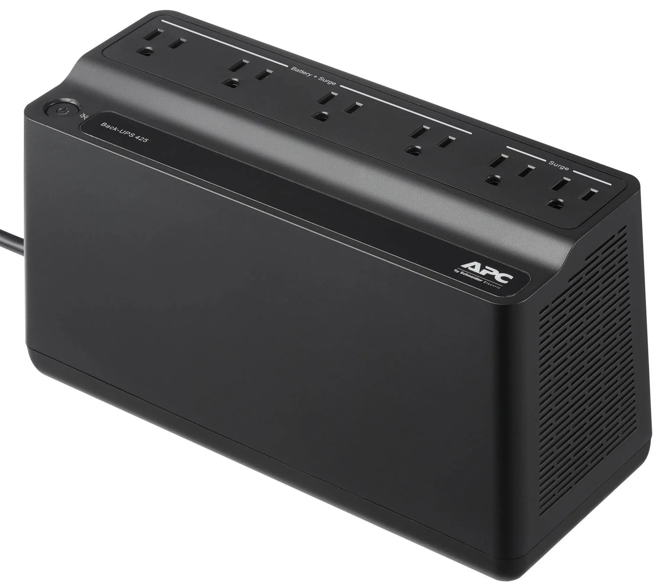 APC BE425M Back-UPS 6-Outlet Surge Protector and Battery Backup (120V)