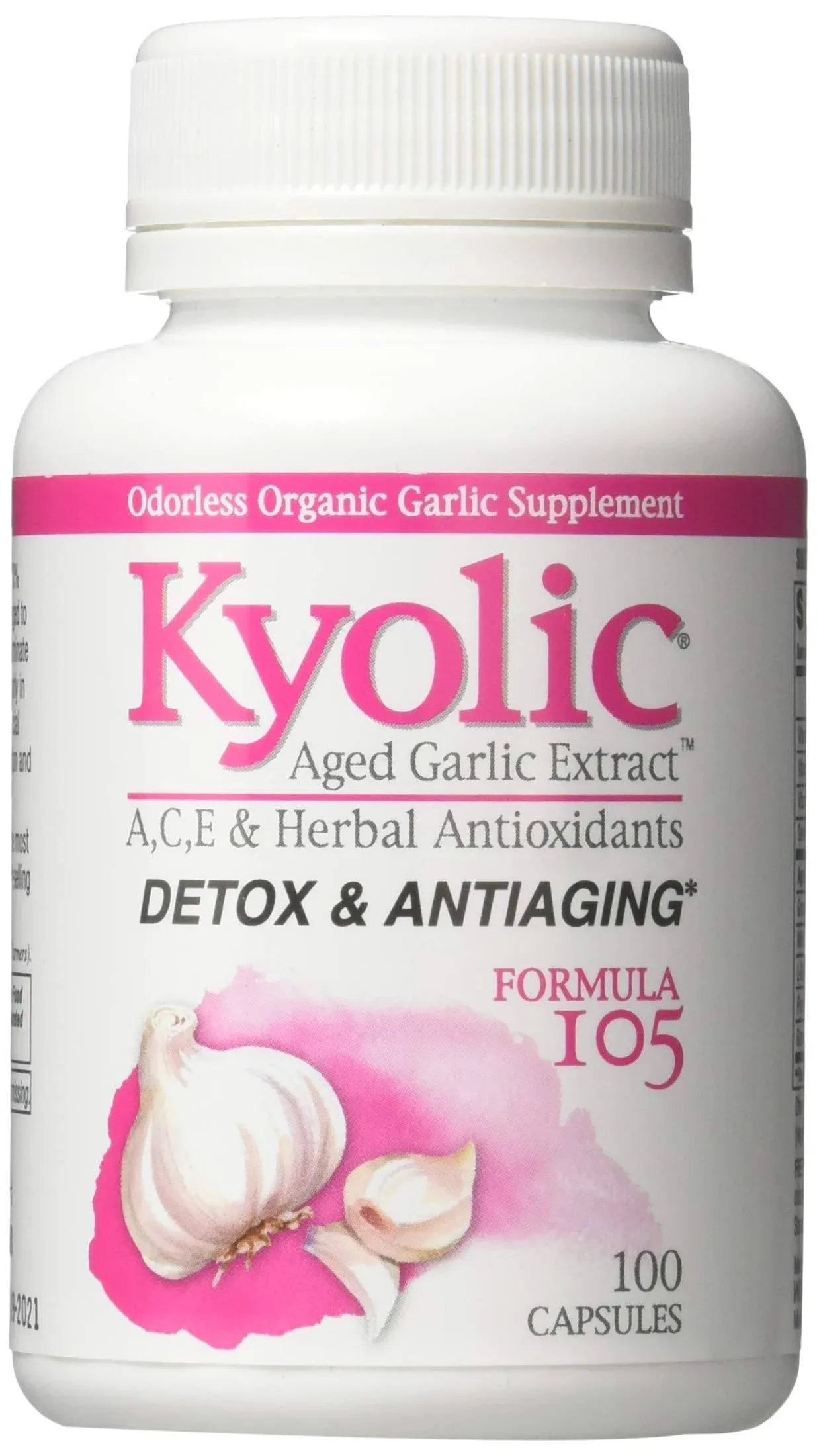 Kyolic Formula 105 Garlic With A,C,E &amp; Selenium, 100 Capsules