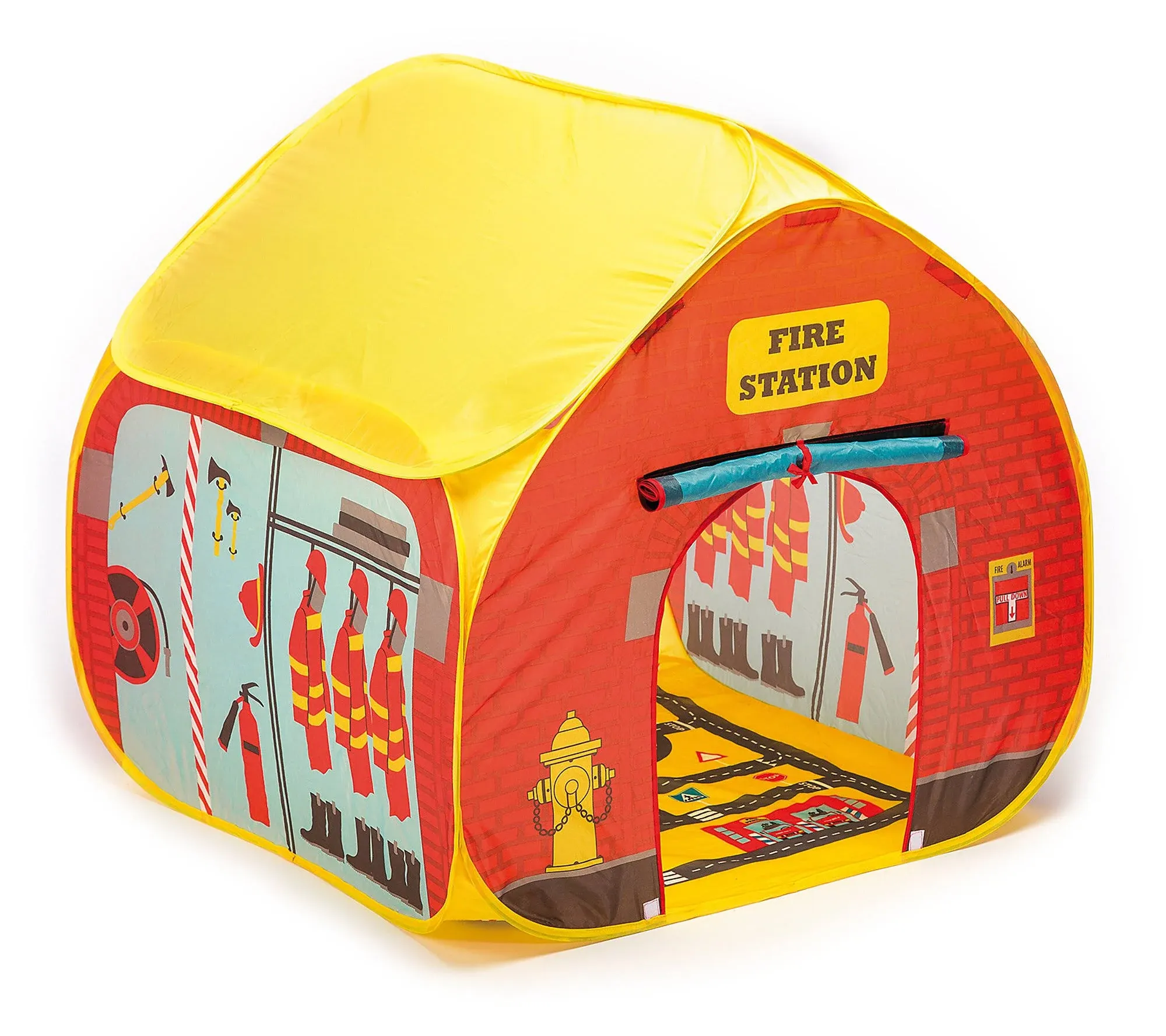 Fun2Give Pop-it-Up Firestation Tent with Streetmap Playmat