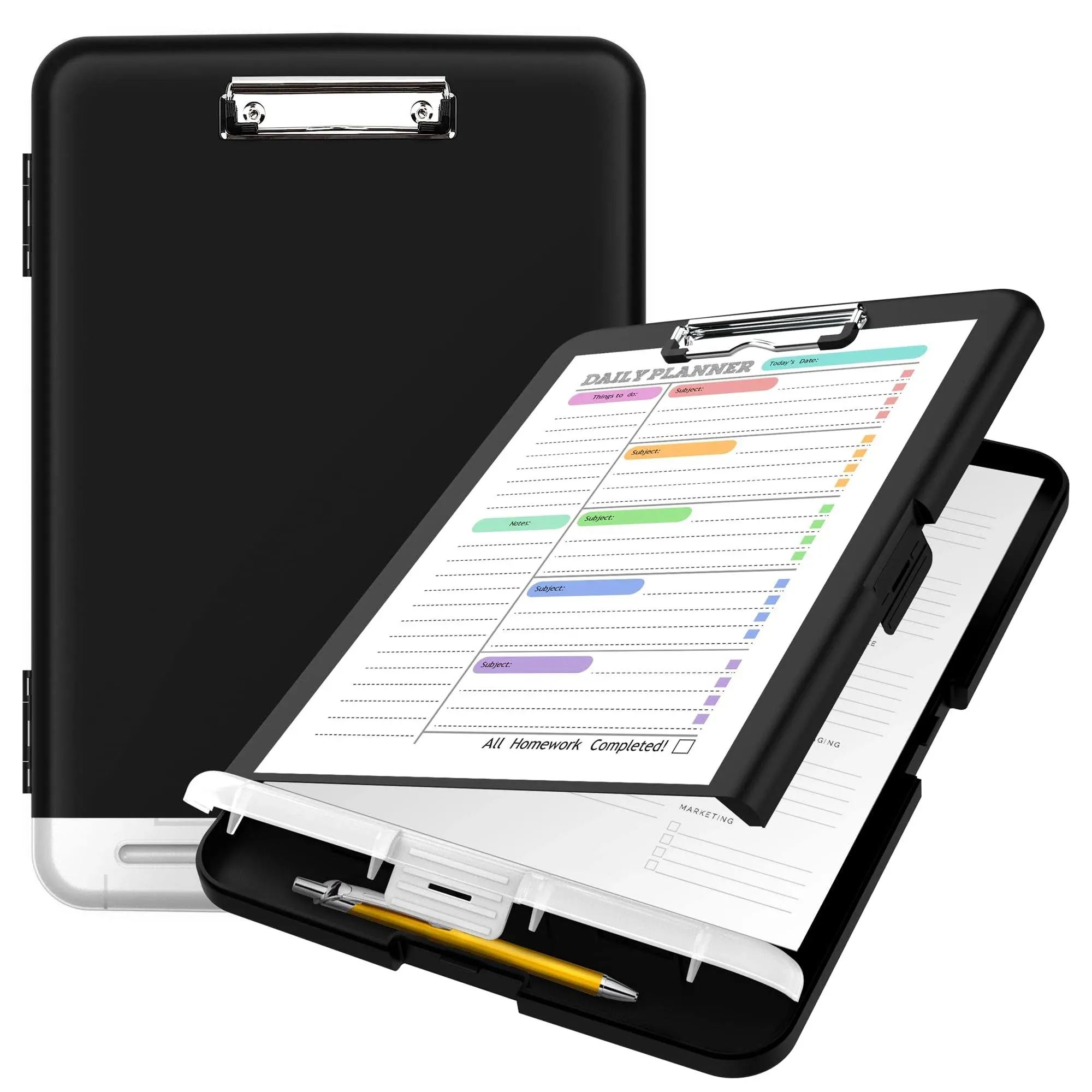 Sooez Clipboard with Storage, High Capacity Nursing Clipboards with Pen Holder ...