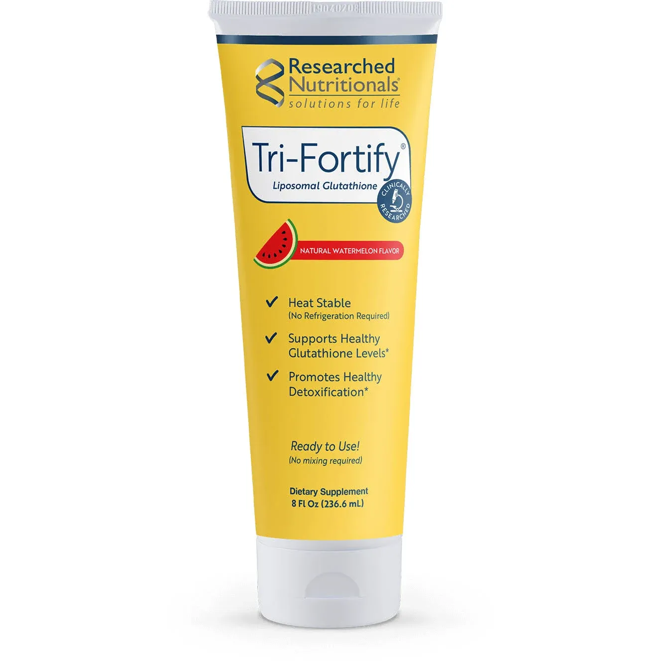 Researched Nutritionals - Tri-Fortify Liposomal Glutathione, 8 Ounce Tube ...