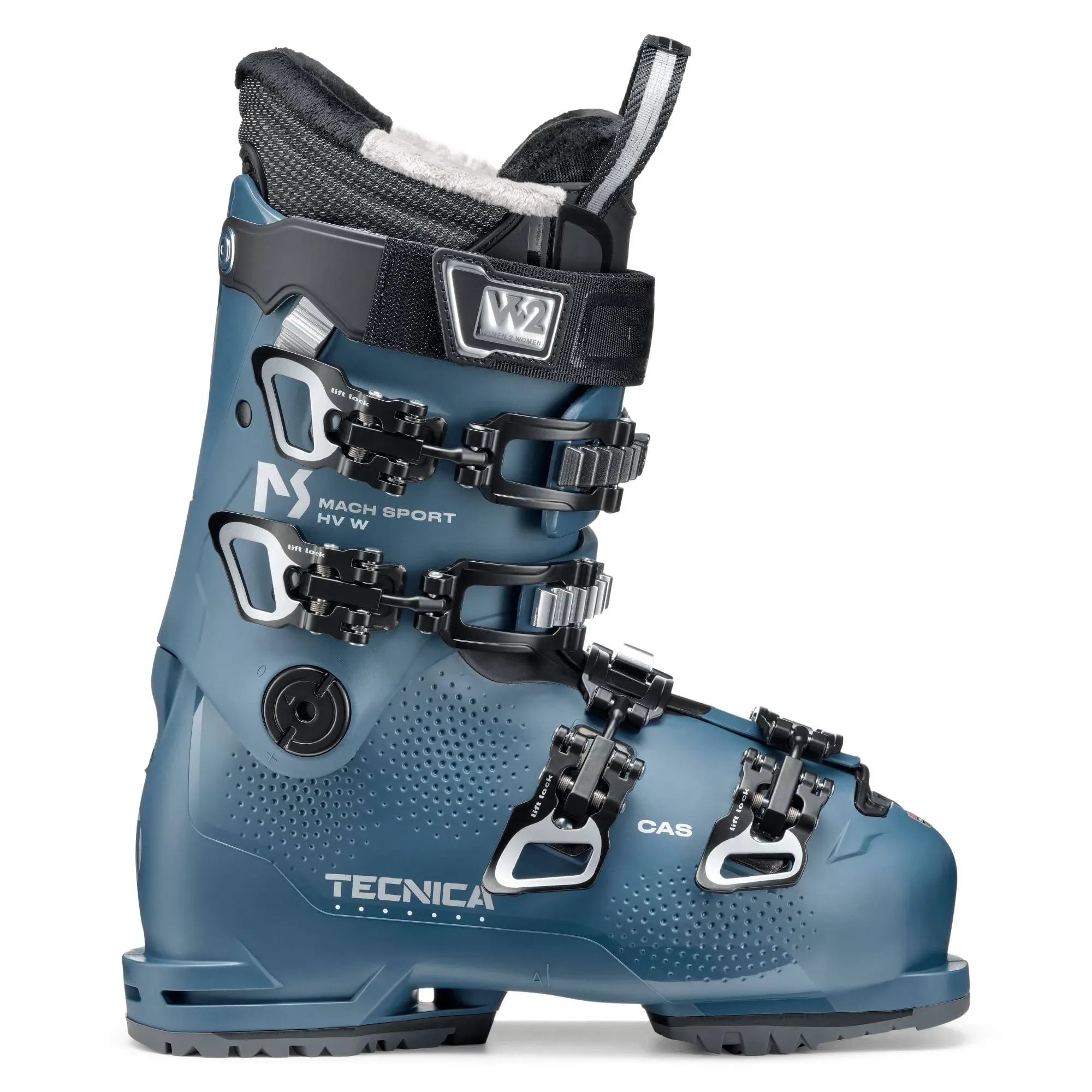 Tecnica MACH SPORT HV 75 W Women&#039;s Alpine Ski Boots, Dark Avio, W26.5