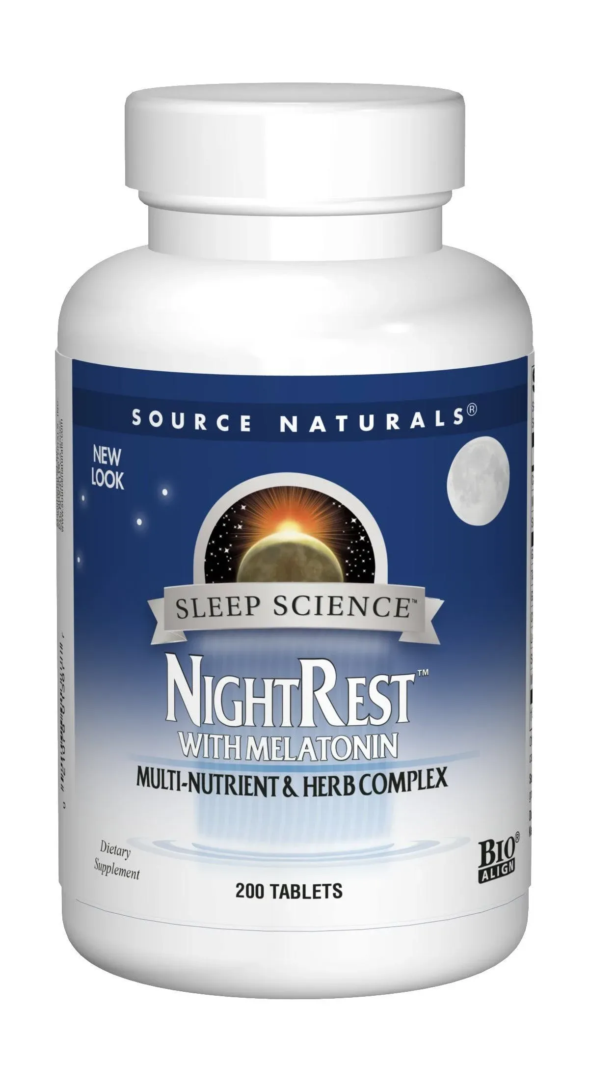 Source Naturals NightRest with Melatonin, Tablets - 200 tablets