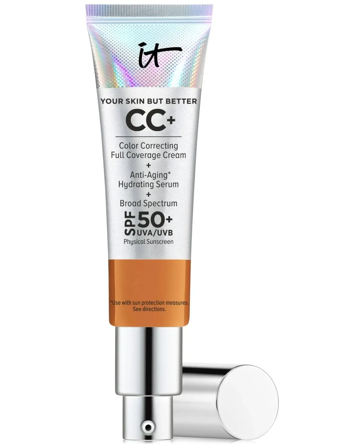 IT Cosmetics Fond de teint correcteur de couleur crème CC à couvrance totale avec FPS 50+ 1.08 oz/ 32 mL