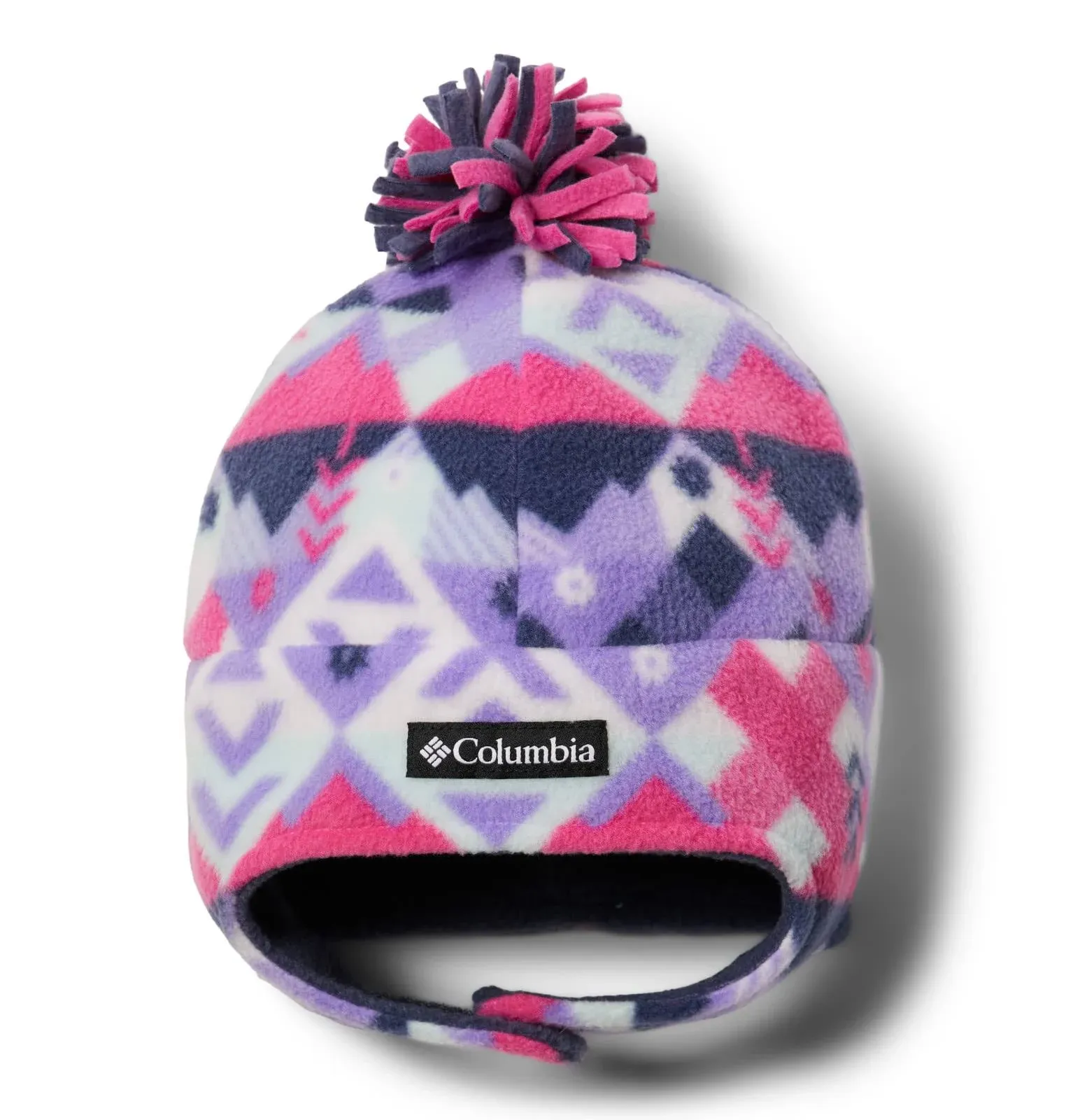 Columbia Frosty Trail II Earflap Beanie - Kids' Chalk Checkered Peaks, S/M