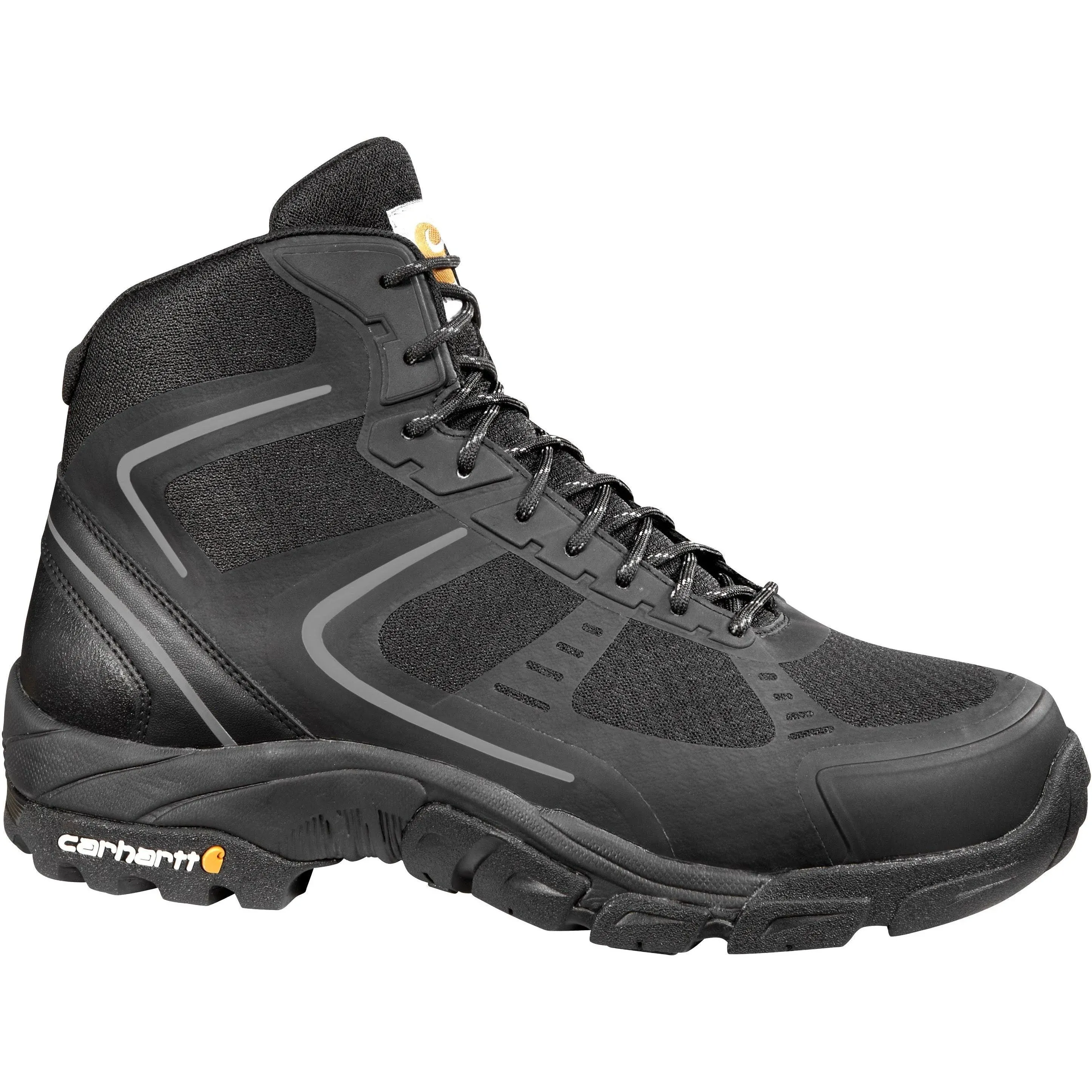 Carhartt Men's Black Lightweight Work Hiker Boots - Steel Toe