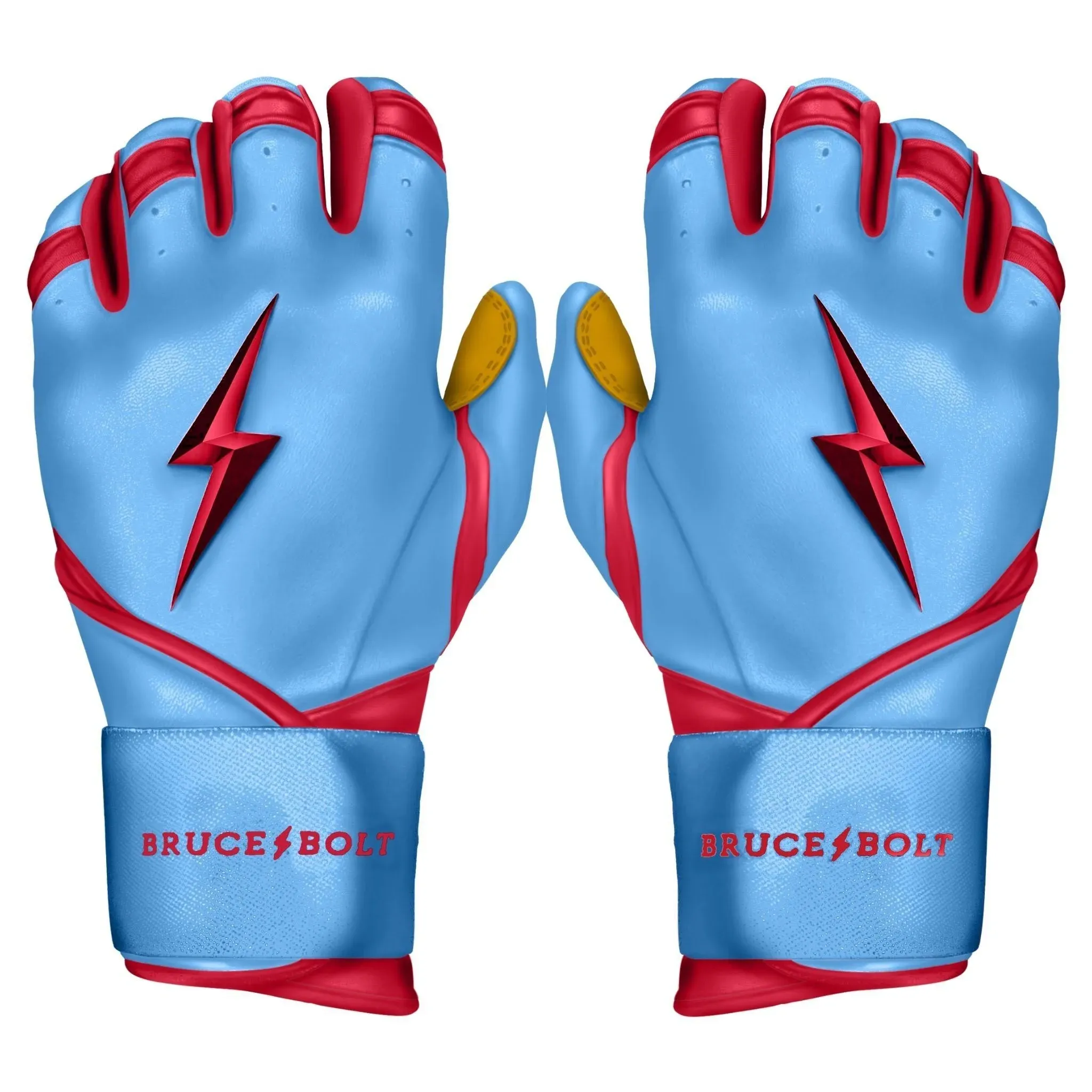 Bruce Bolt Batting Gloves Premium Long Cuff