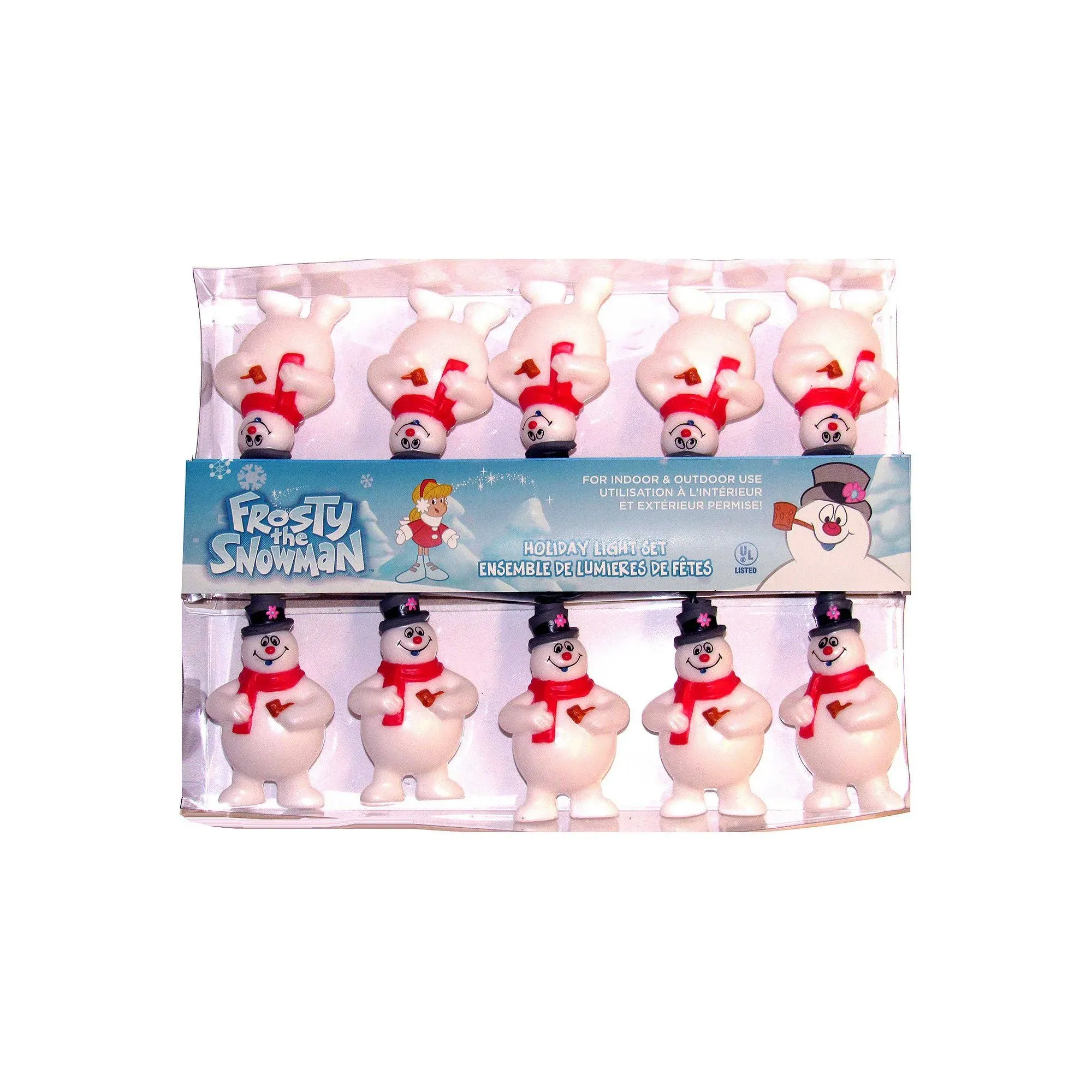 10 Light Frosty The Snowman Light Set In Multicolored