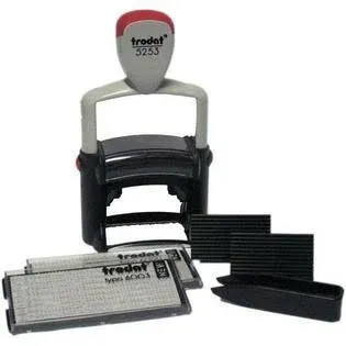 Trodat Professional 5253 Do-It-Yourself Stamp Kit with Letters, Numbers, Symbols