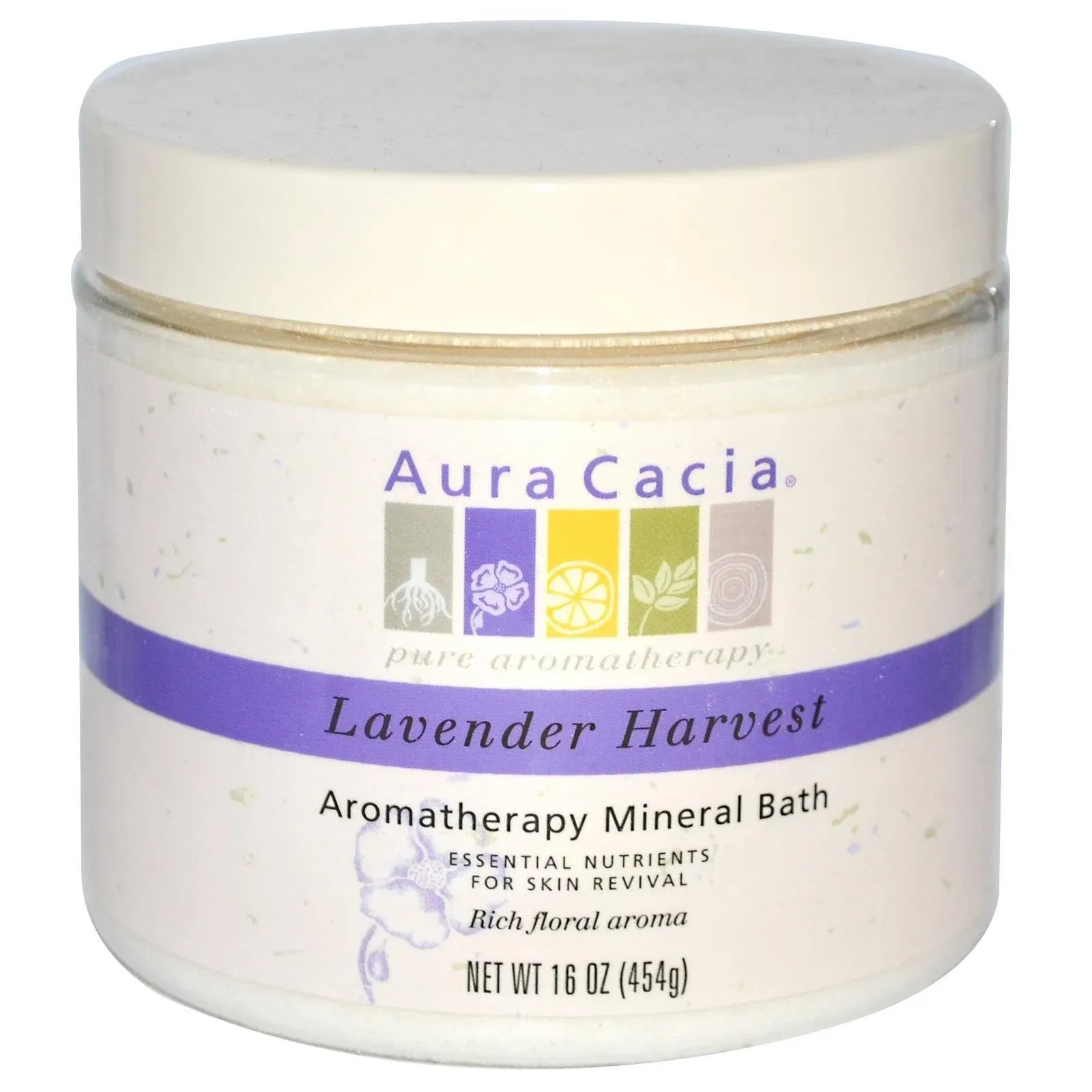 Aura Cacia Aromatherapy Mineral Bath Relaxing Lavender 2.5 Ounce Packet (Pack of 3)