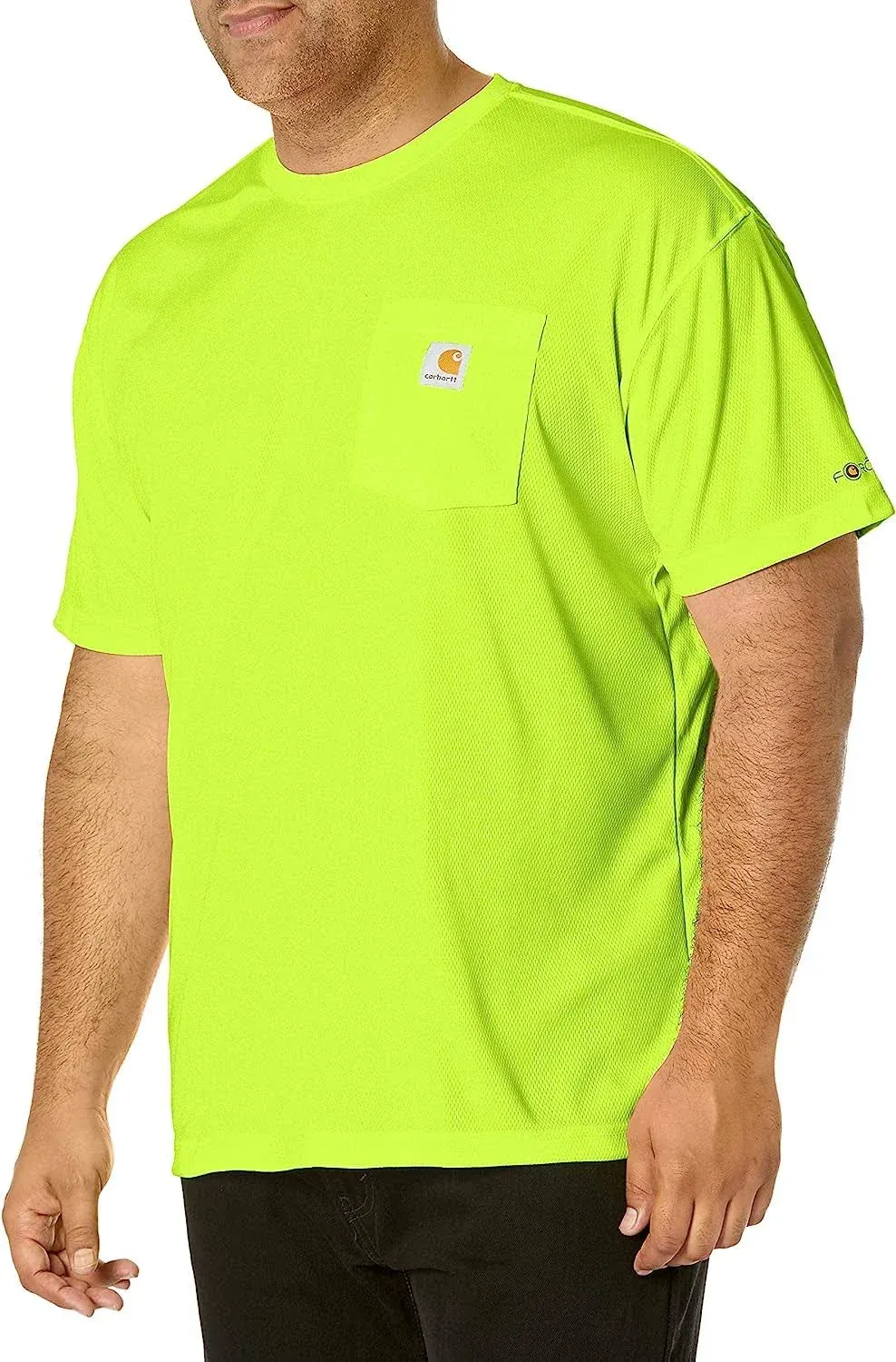 Carhartt Men's Brite Lime Force Color Enhanced Short Sleeve T-Shirt