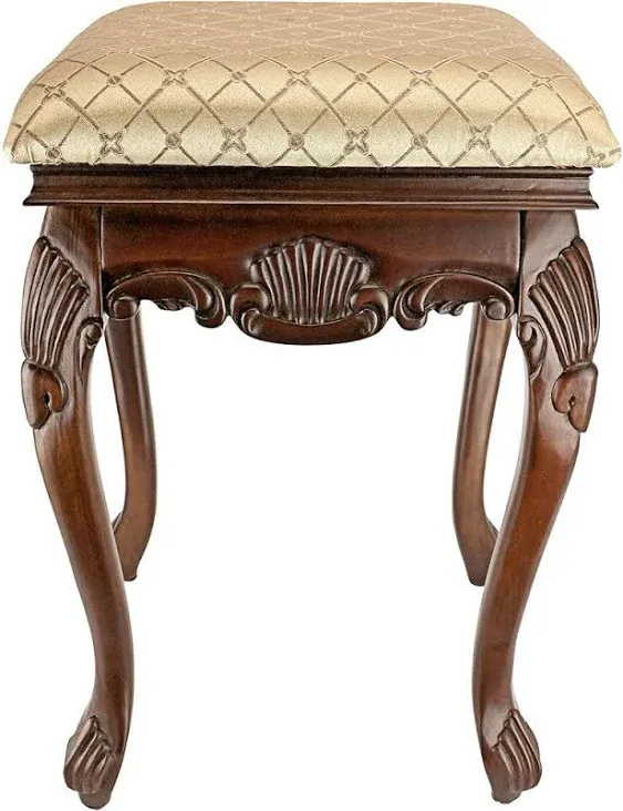 Amalya Solid Wood Accent Stool Bloomsbury Market Color: Walnut