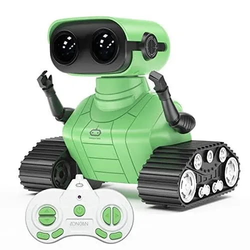 Allcele Robot Toys Rechargeable RC Robot for Boys and Girls, Remote Control Toy with Music and LED Eyes ,Gift for Children Age 3 Years and Up