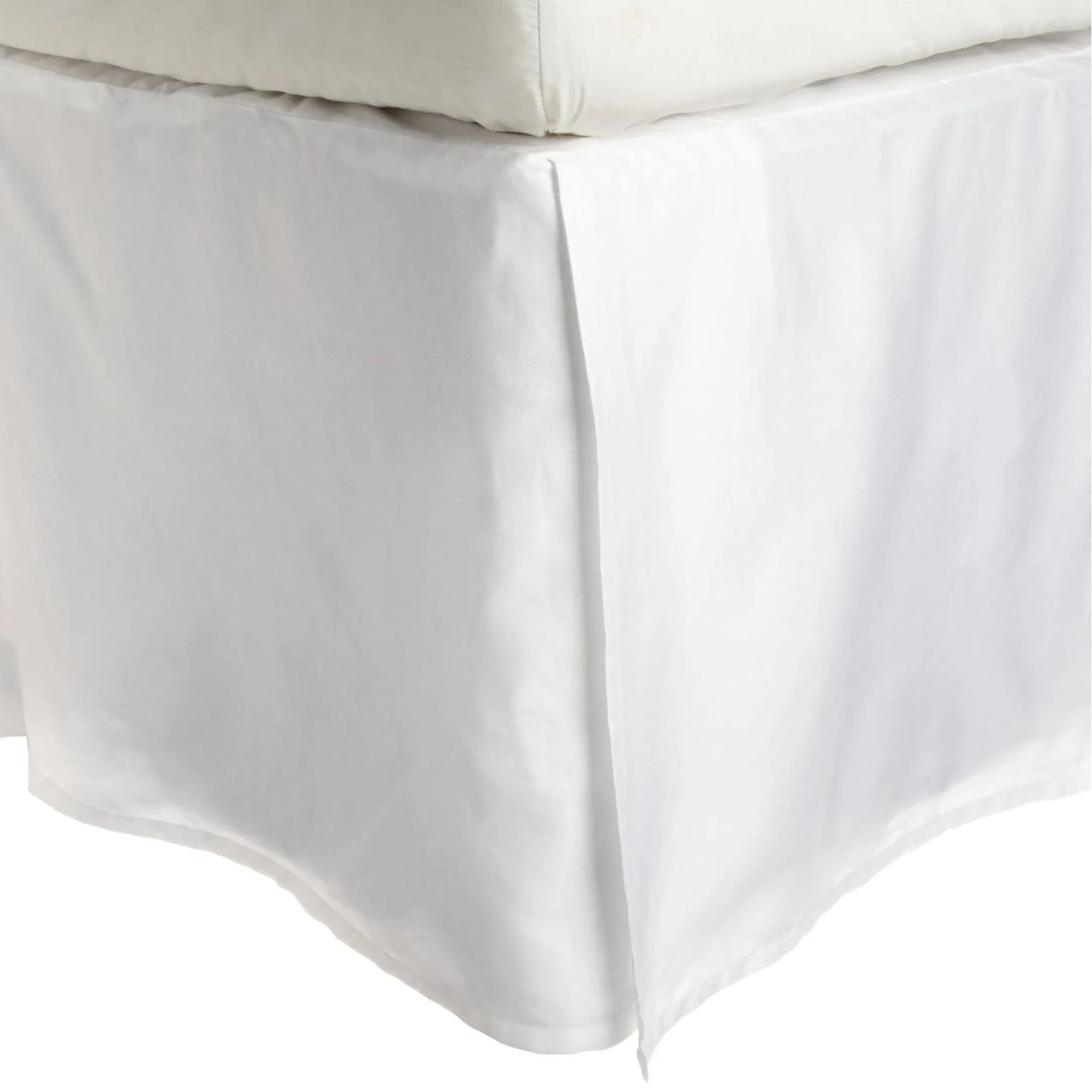 Luxor Treasures Executive 3000 Series Queen Sz  Microfiber Bed Skirt White 60x80