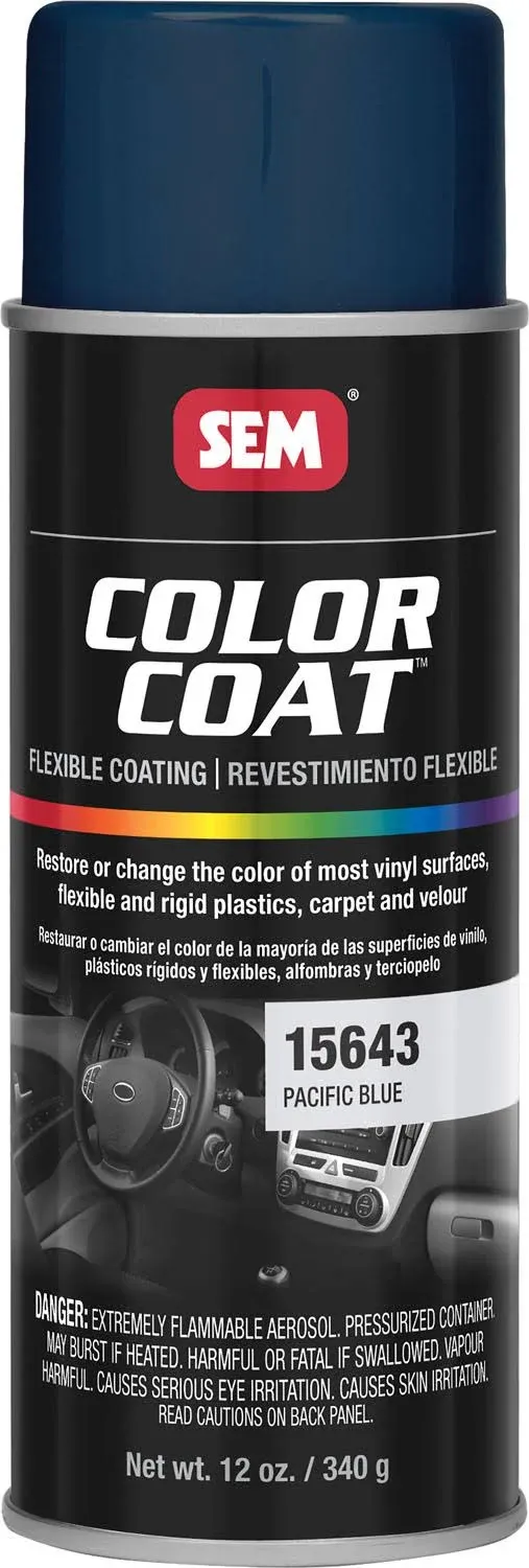 SEM Paints 15643 Color Coat- Pacific Blue, 16oz Aerosol Can