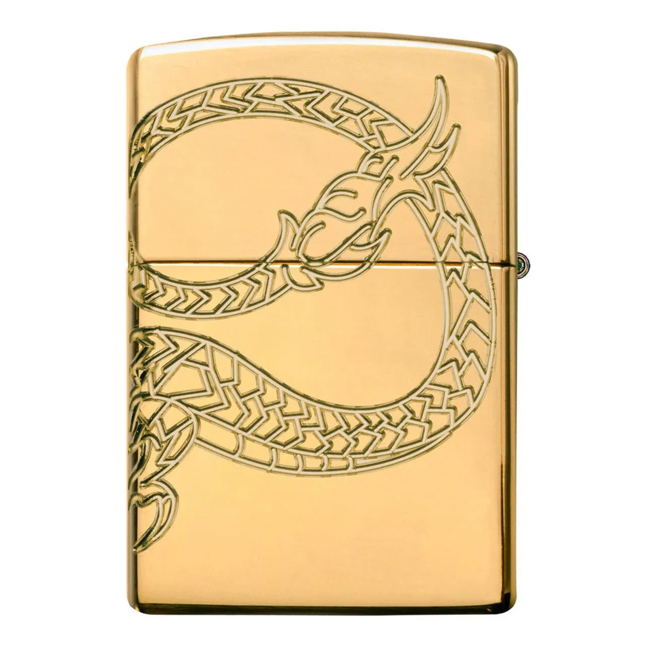 Zippo Asian Dragon Gold Plate Lighter