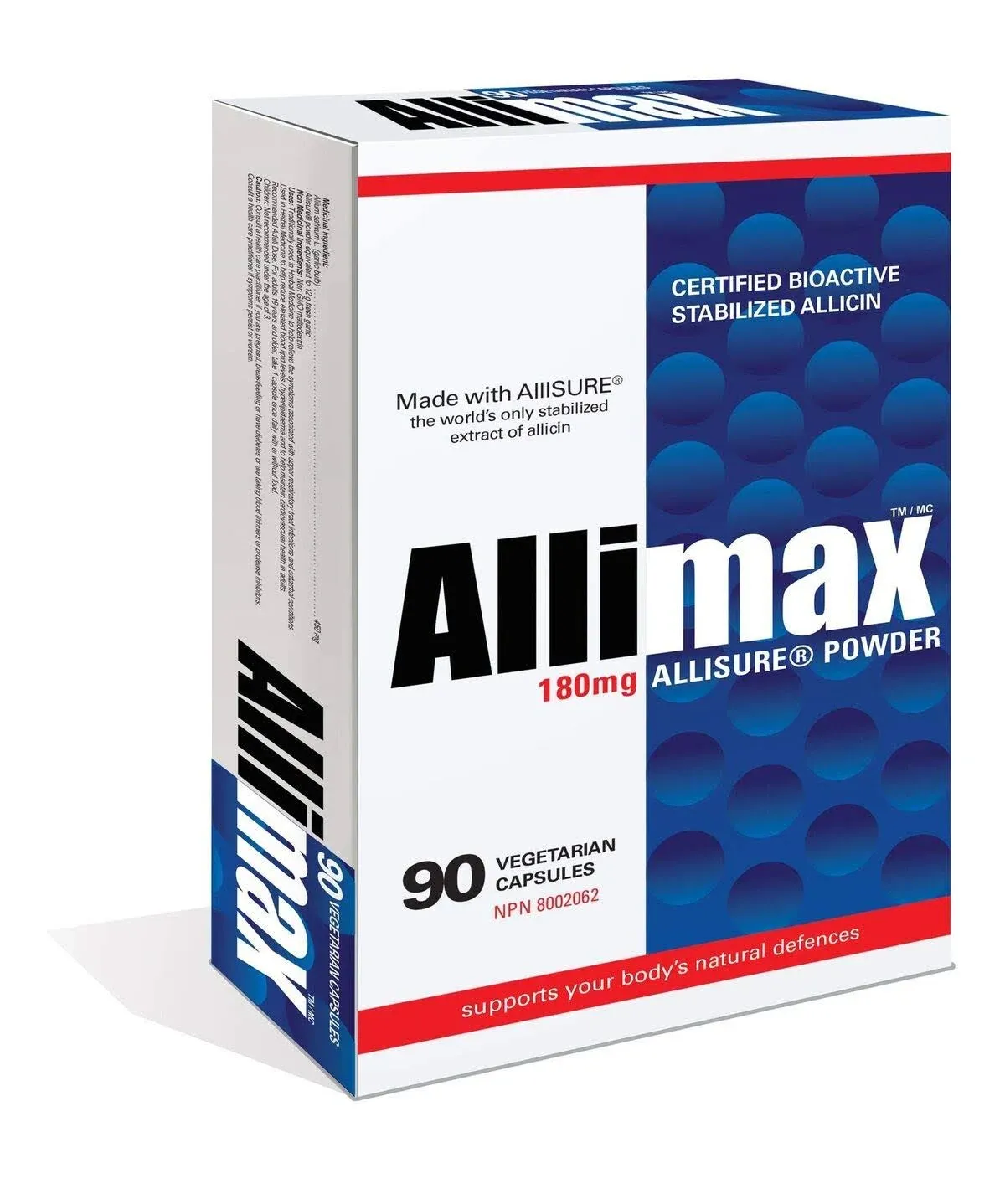 Allimax Stabilized Allicin 180mg 90 Capsules