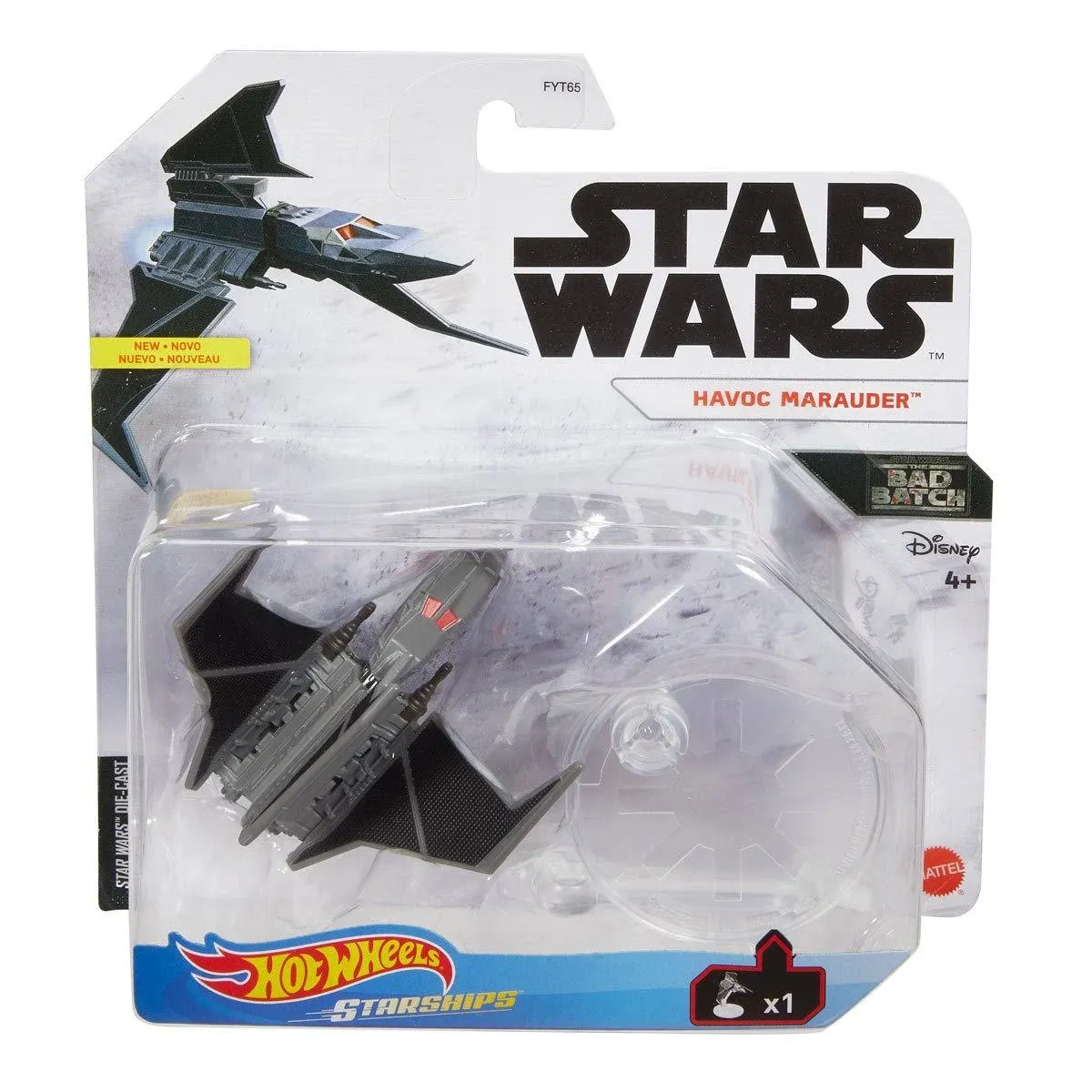 Hot Wheels Die Cast Havoc Marauder, Star Wars Starships