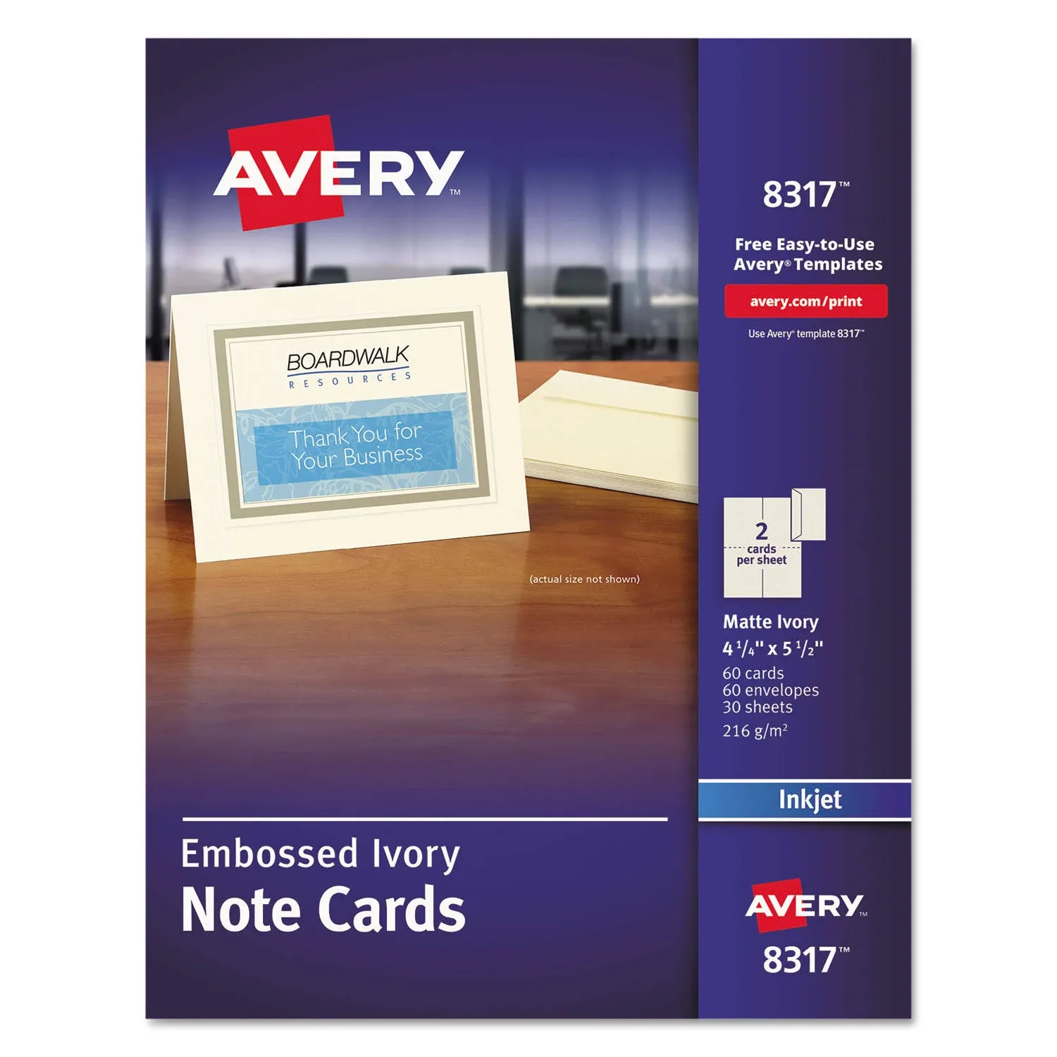 Avery Printable Note Cards 4.25" x 5.5