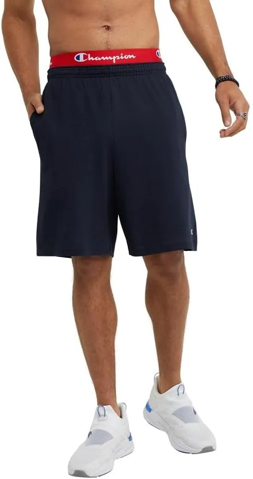 Champion mens Shorts, Classic Cotton Jersey Athletic Shorts, 9", Long Gym Shorts, mens Workout ShortsChampion mens Shorts, Classic Cotton Jersey Athletic Shorts, 9", Long Gym Shorts, mens Workout Shorts