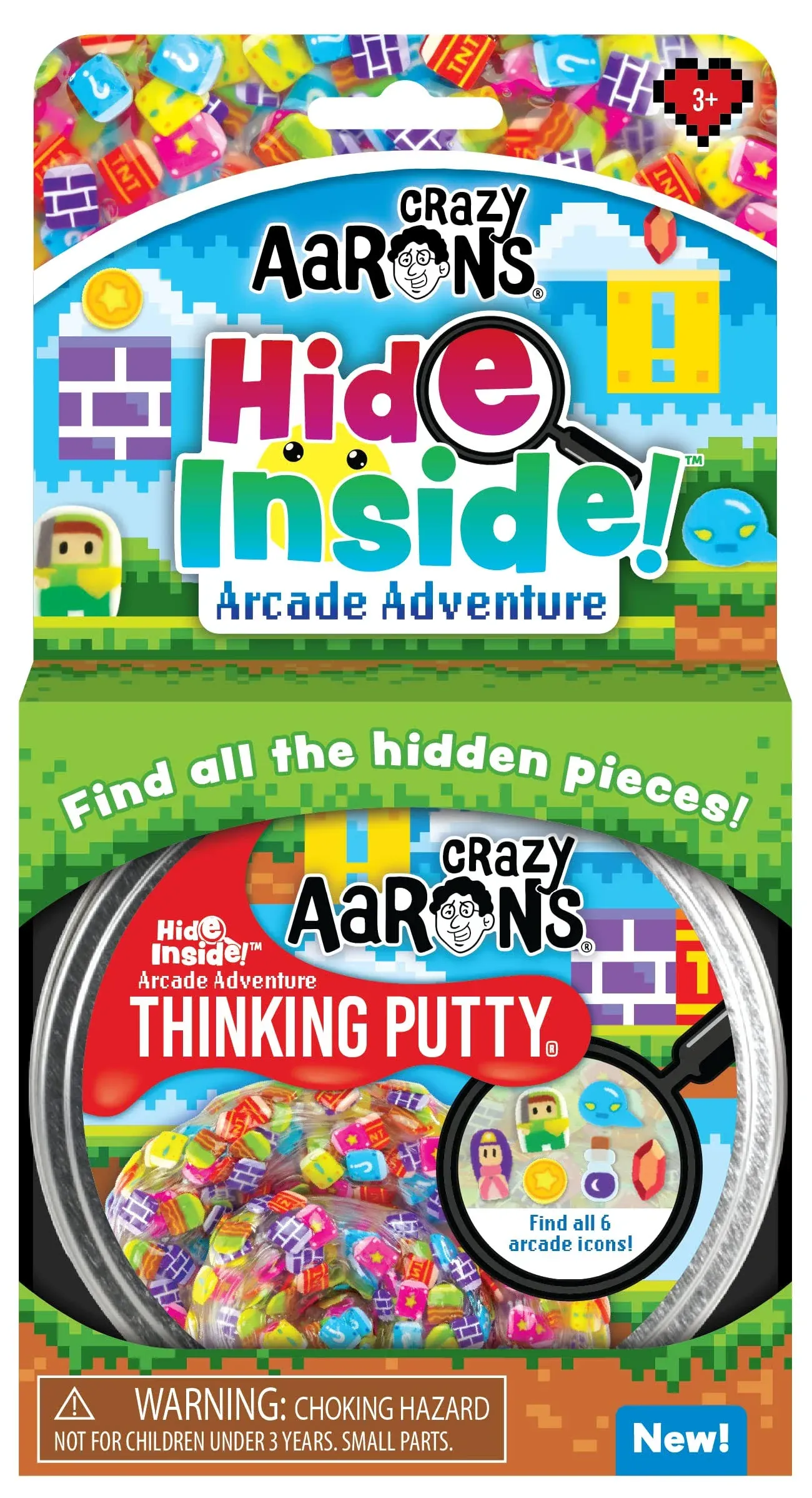 Crazy Aaron Arcade Adventure Hide Inside Thinking Putty