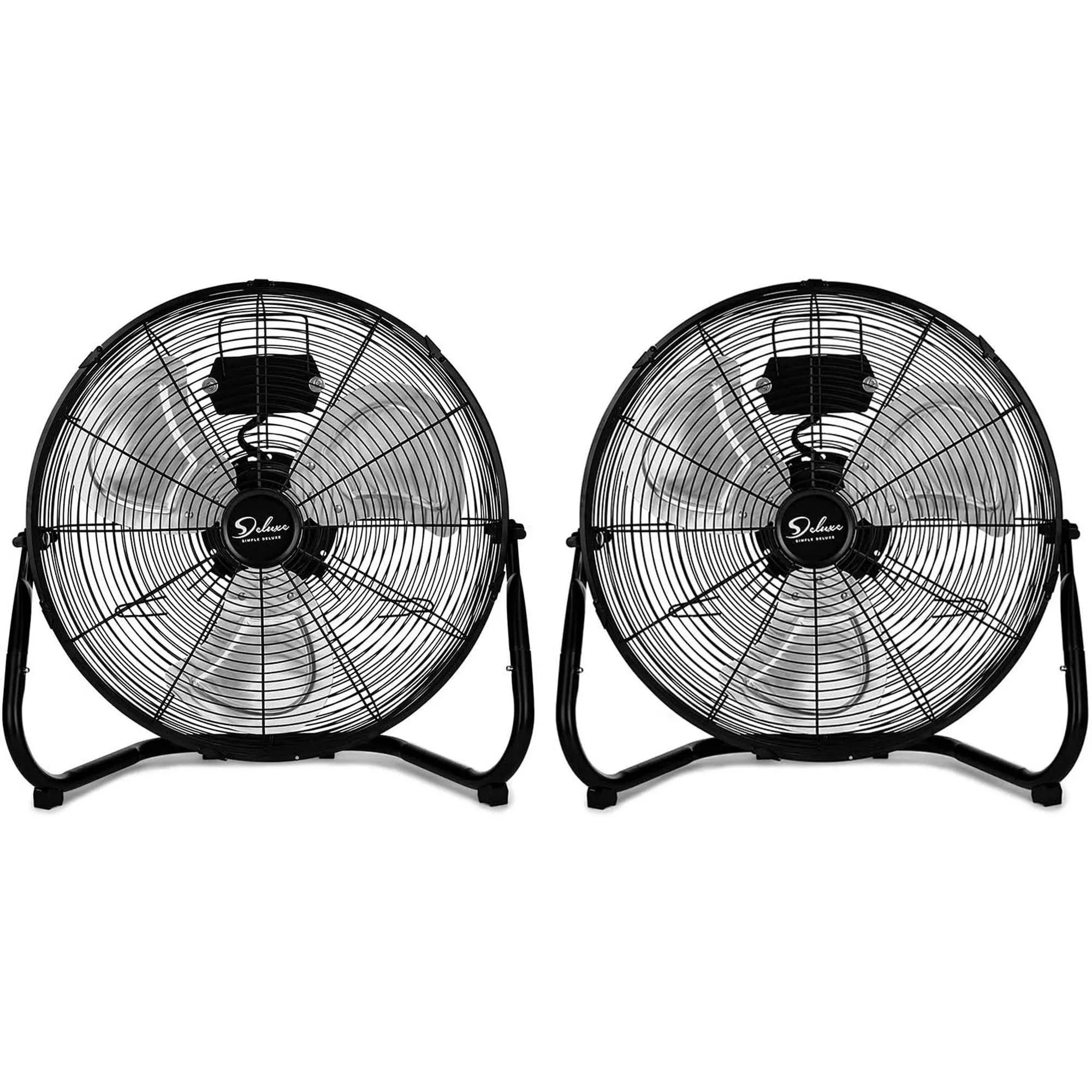 Simple Deluxe 12 Inch 3-Speed High Velocity Heavy Duty Metal Industrial Floor Fans Quiet for Home, Commercial, Residential, and Greenhouse Use, Outdoor/Indoor, Black, HIFANXFLOOR12VX2Simple Deluxe 12 Inch 3-Speed High Velocity Heavy…