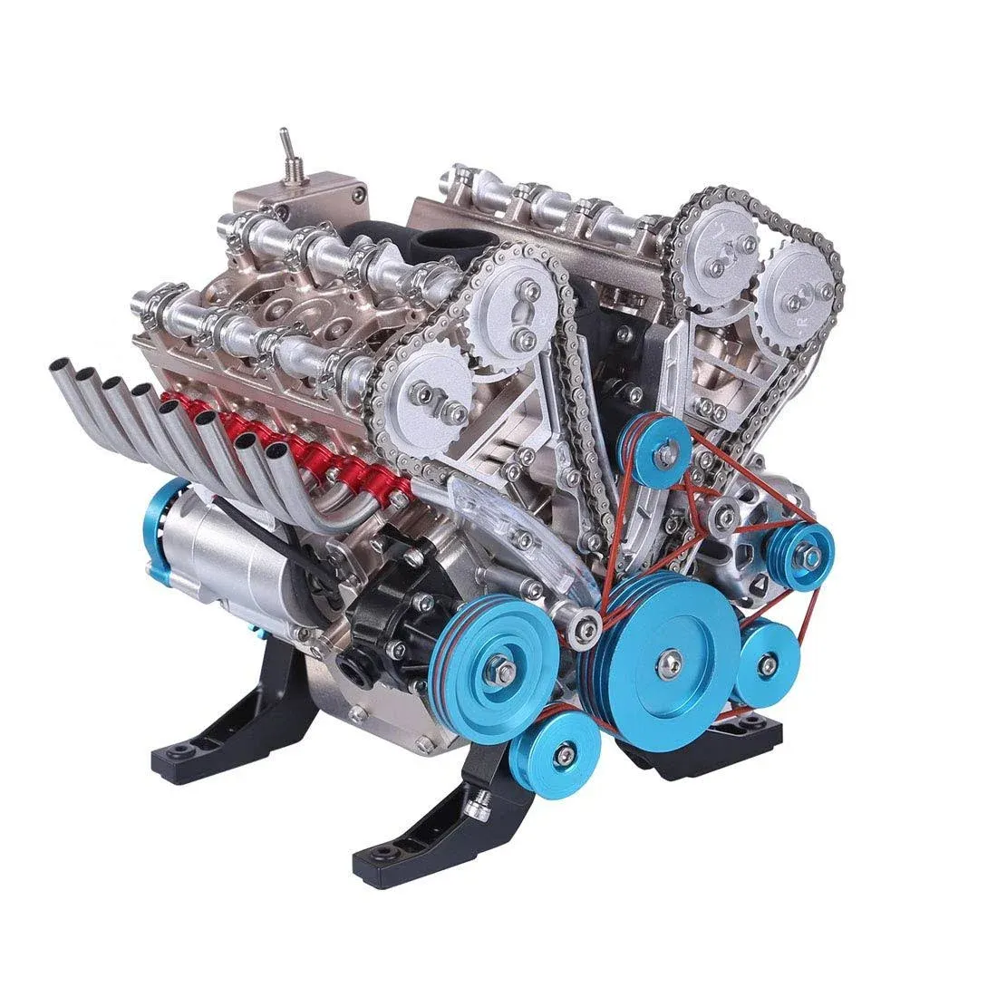 HMANE V8 Engine Model Kits for Adults, 500+Pcs 1:3 Metal Mechanical Engine Model ...