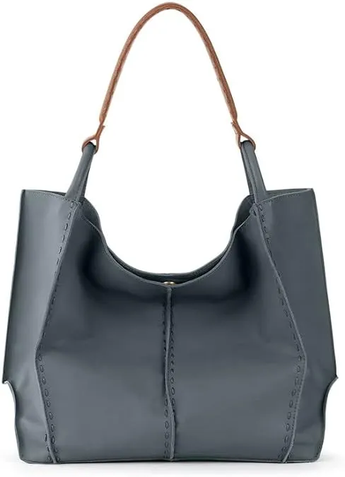 The Sak Los Feliz Large Tote Bag Leather - Dusty Blue