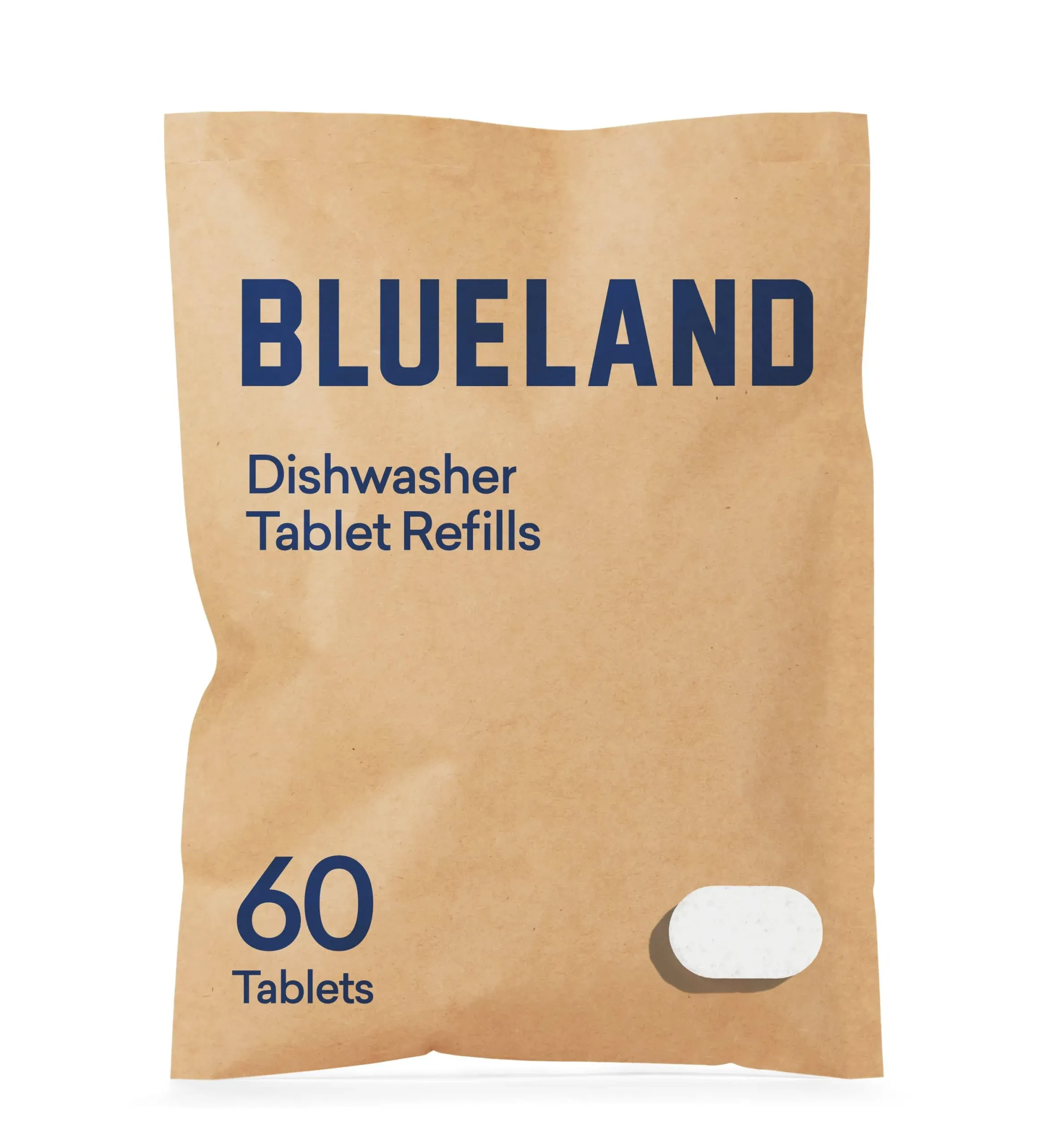 BLUELAND Dishwasher Detergent Tablet Refill 1 Pack - Plastic-Free &amp; Eco Friendly