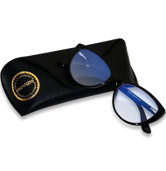 ANDWOOD Blue Light Blocking Glasses Women Bluelight Blocker Computer Cateye Clear Cat Eye Eyeglasses Frame AR003