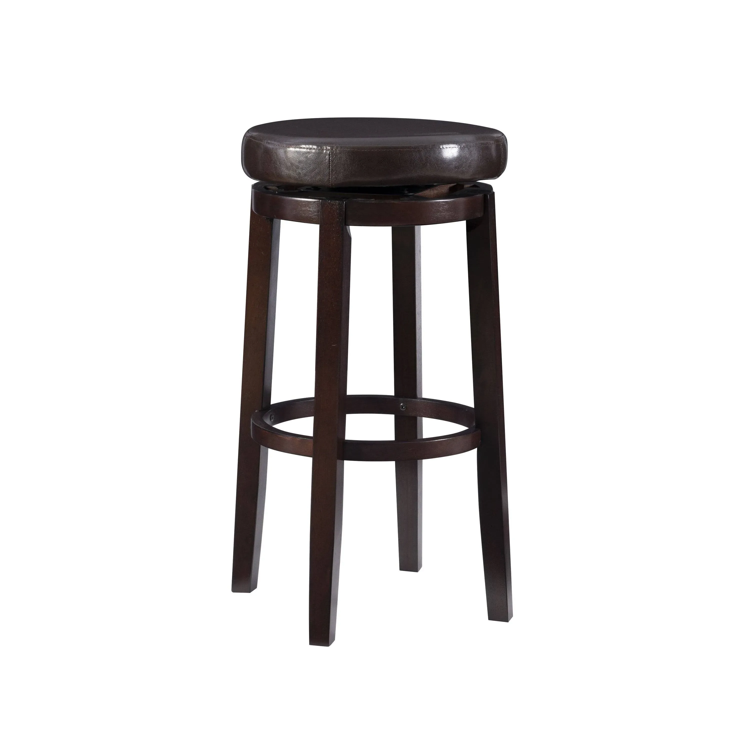 Linon Maya 29" Swivel Barstool, Brown