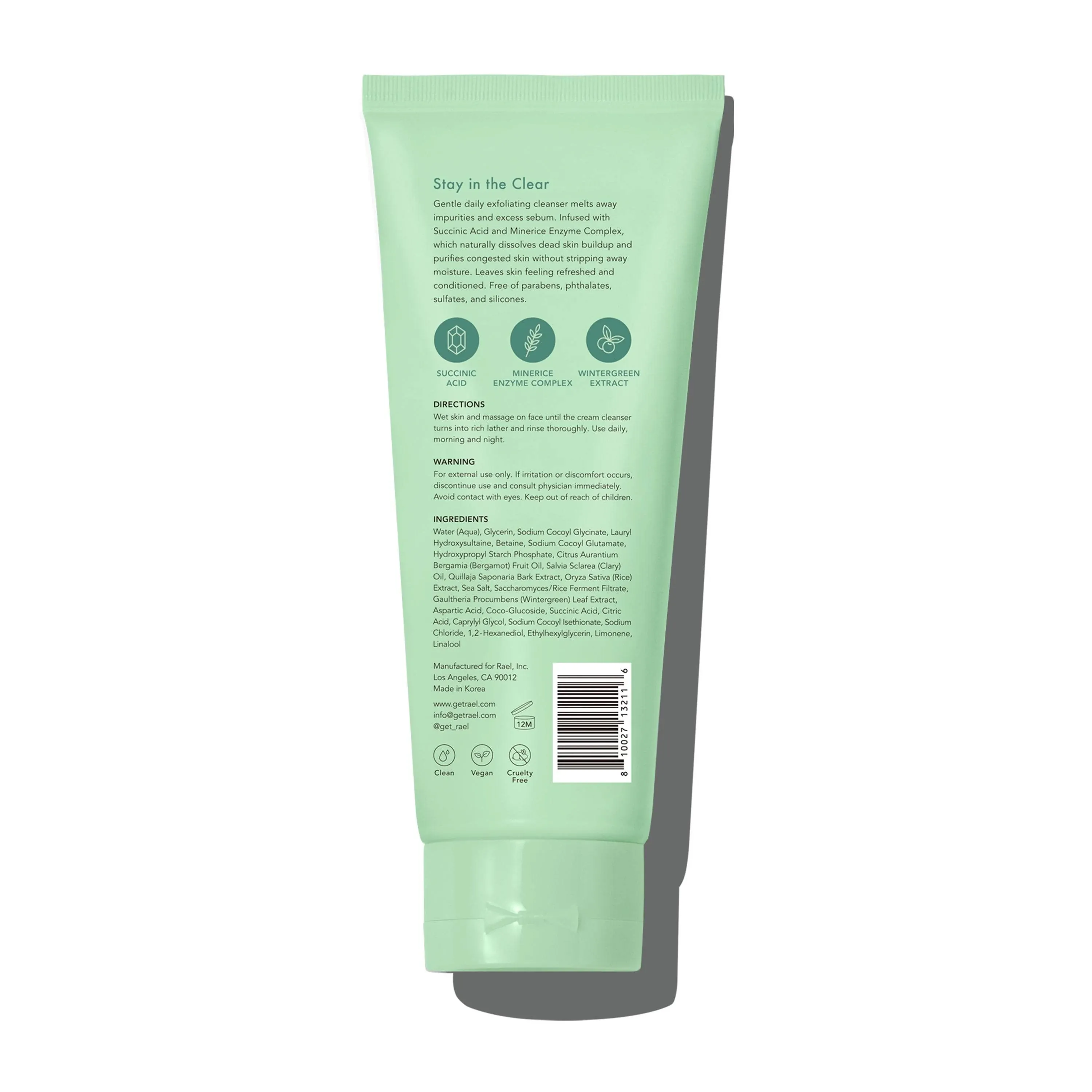 Rael Miracle Clear Exfoliating Cleanser