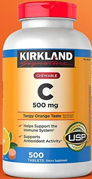 Kirkland Signature Chewable Vitamin C 500 mg