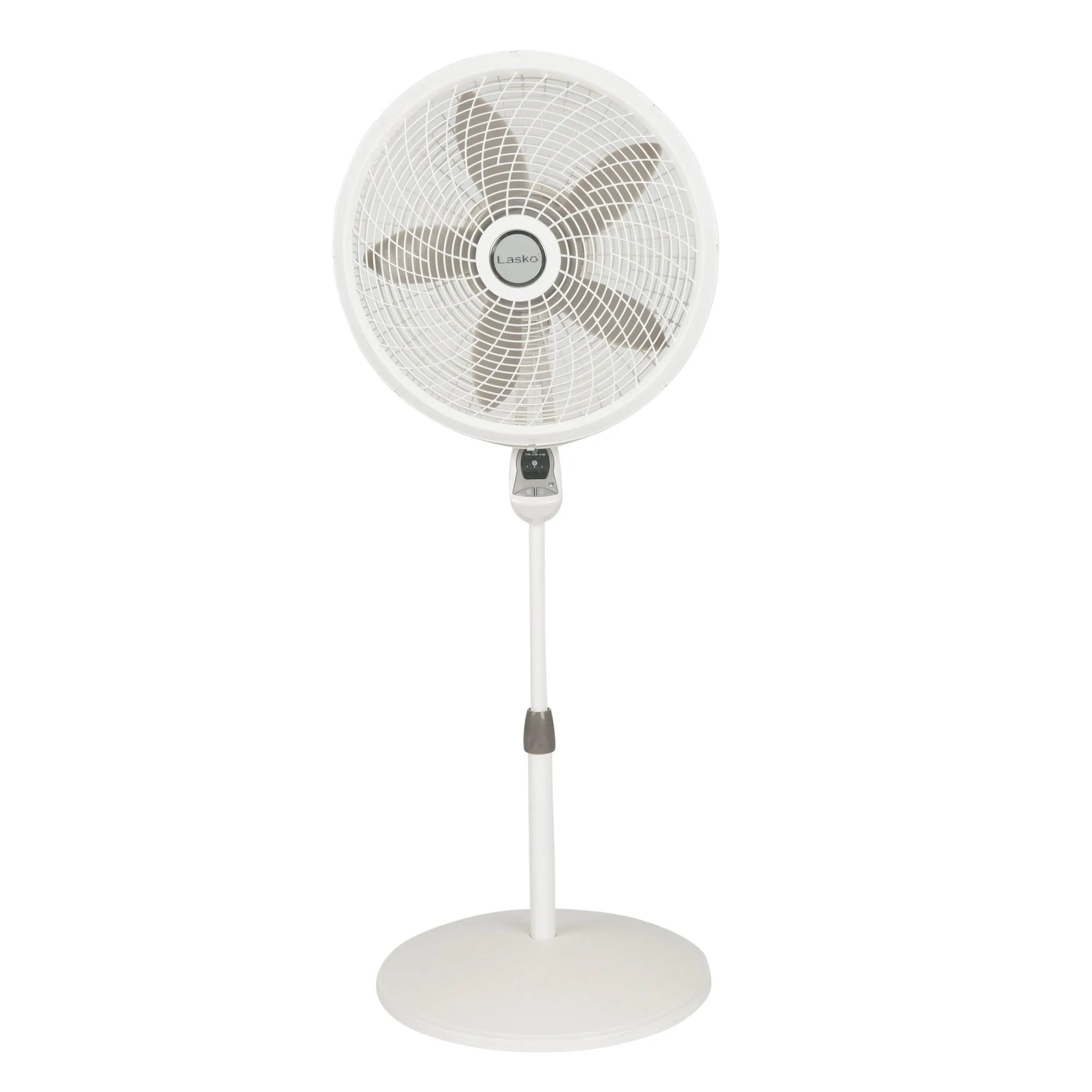 Lasko 18" Remote Control Cyclone Pedestal Fan, White