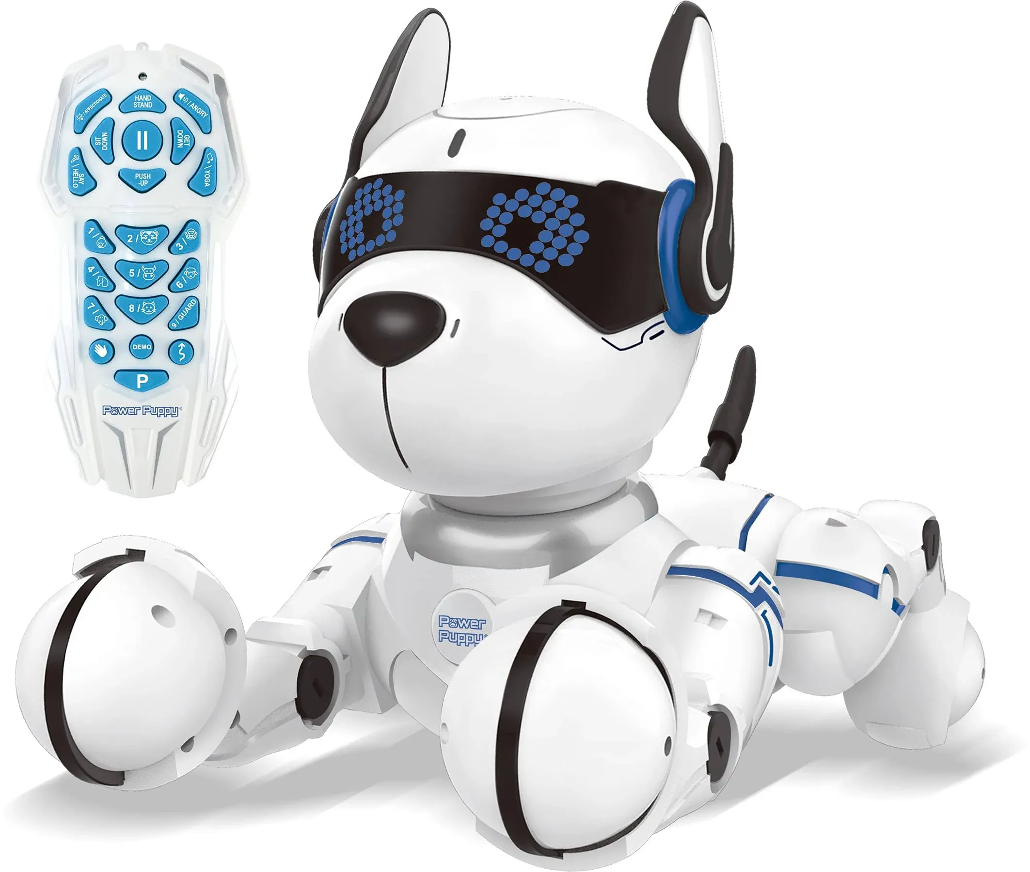 LEXiBOOK Power Puppy - My Smart Robot Dog - Programmierbarer Roboter mit Fernbedienung, Trainingsfunktion, Tanzen, Singen, Lichteffekte, Akku, Kinderspielzeug - DOG01