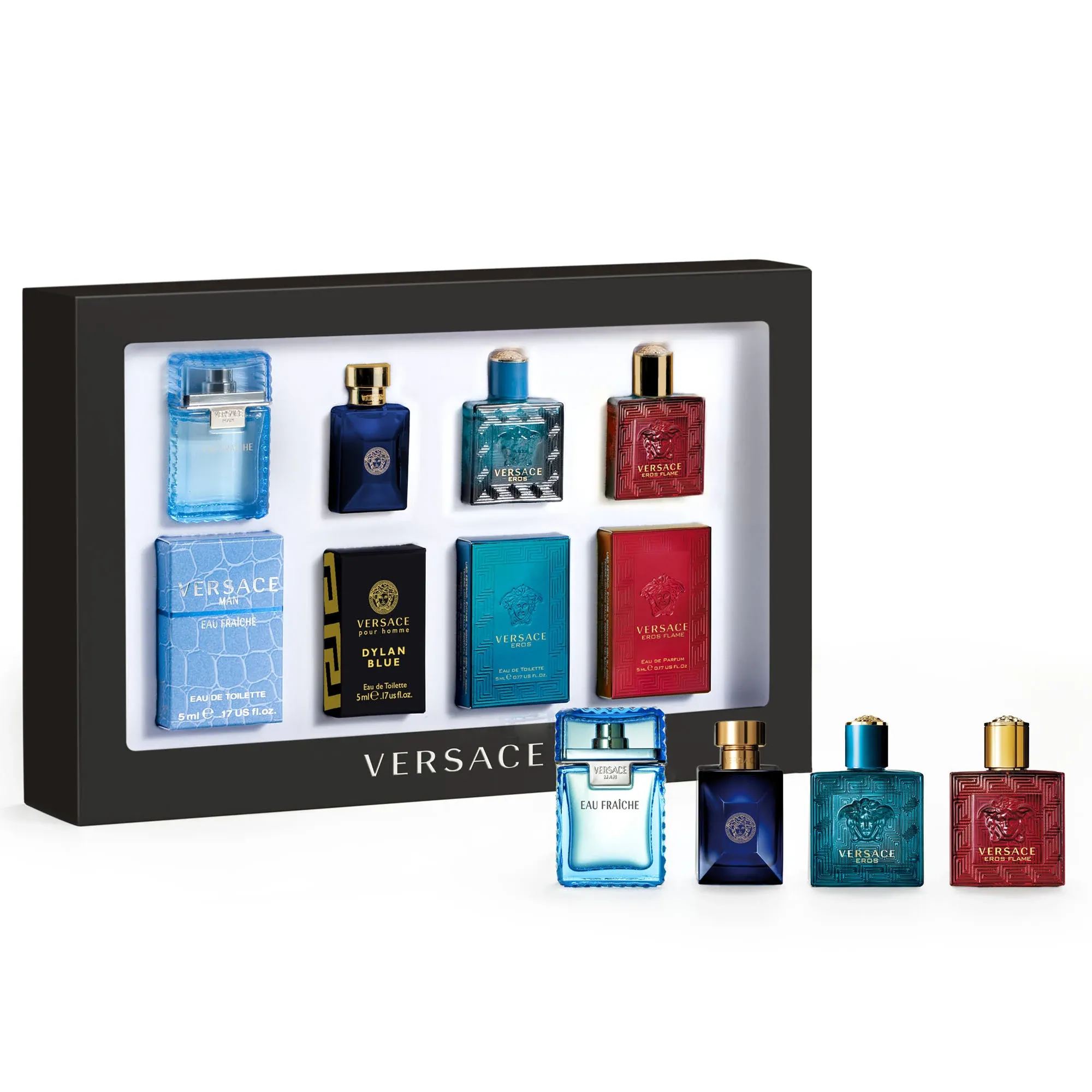 Versace by Versace, 4 Piece Mini Variety Set for Men