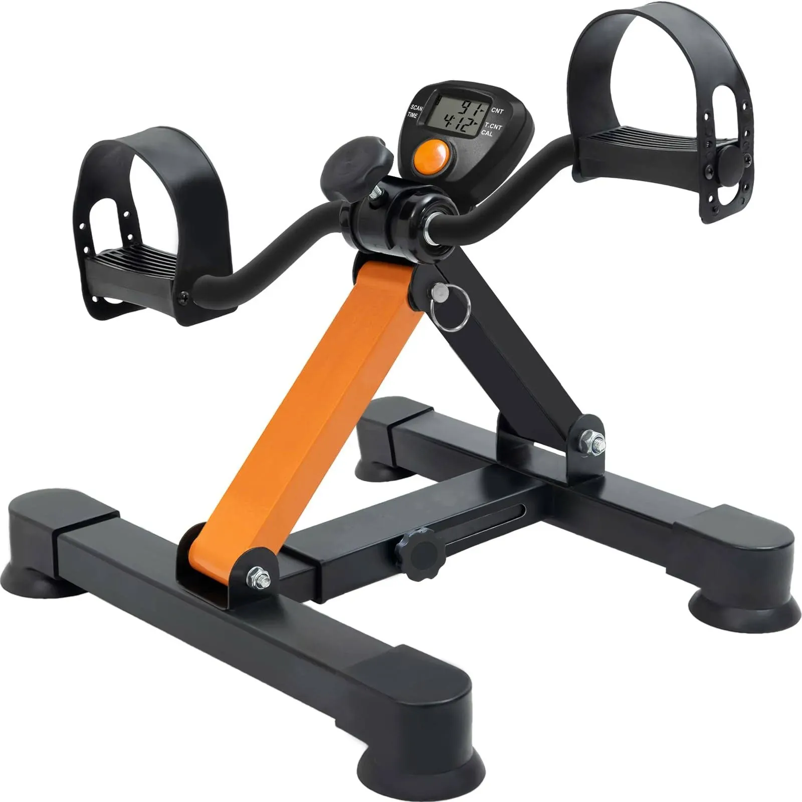  Under Desk Bike Pedal Exerciser, Adjustable &amp; Cycle Exercise Bike for Foldable