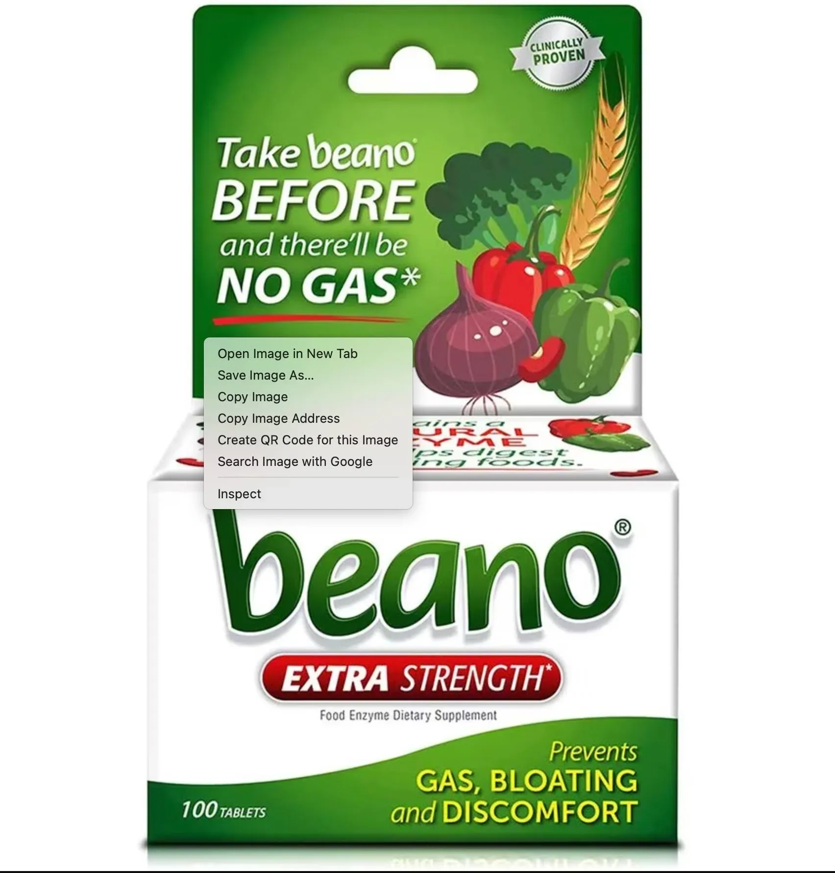 Beano Ultra 800 Enzyme Gas Prevention Supplement