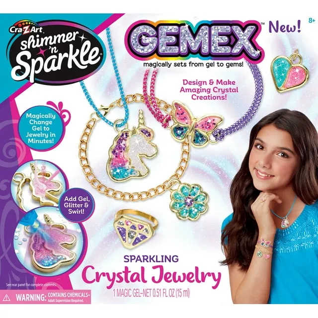 Cra-Z-Art Shimmer U2018N Sparkle Gemex Sparkling Crystal Jewelry Making Kit