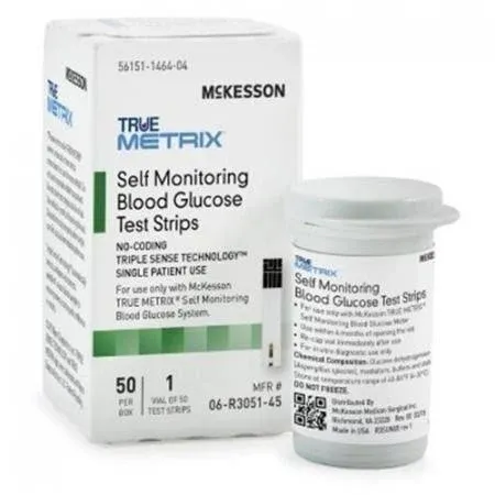 McKesson TRUE METRIX Blood Glucose Test Strips, Box of 50