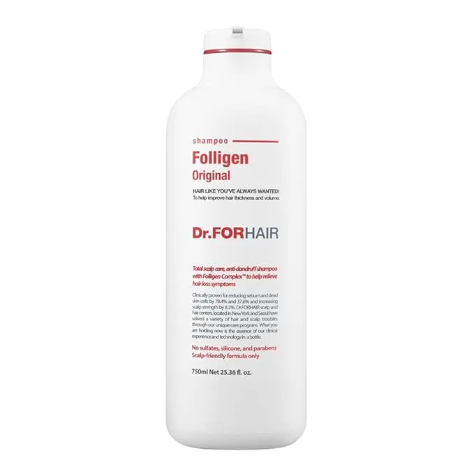 DR.FORHAIR Folligen Shampoo Original 500ml Relieve Hair Loss Symptoms K-Beauty