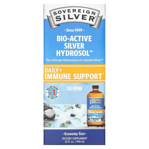 Sovereign Silver, Bio-Active Silver Hydrosol, 10 ppm, 32 fl oz (946 ml)