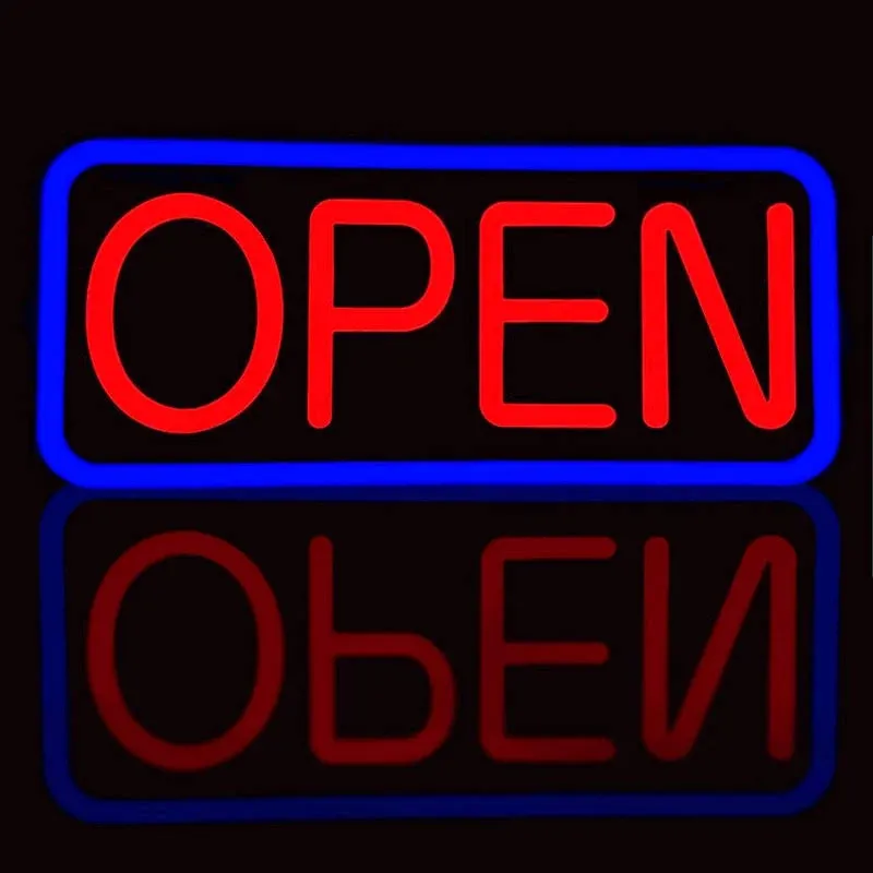 Cakuuma BritTech 21 x 10 Ultra Bright LED Neon Open Sign - Remote Controlled ...